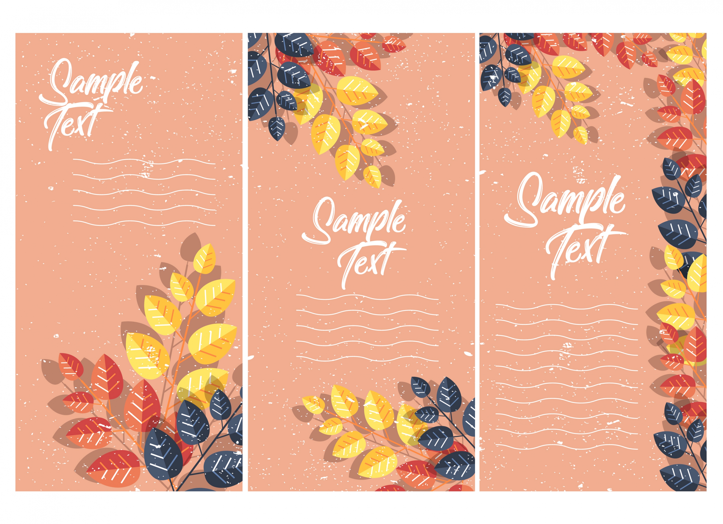 leaves background templates colorful classical decoration