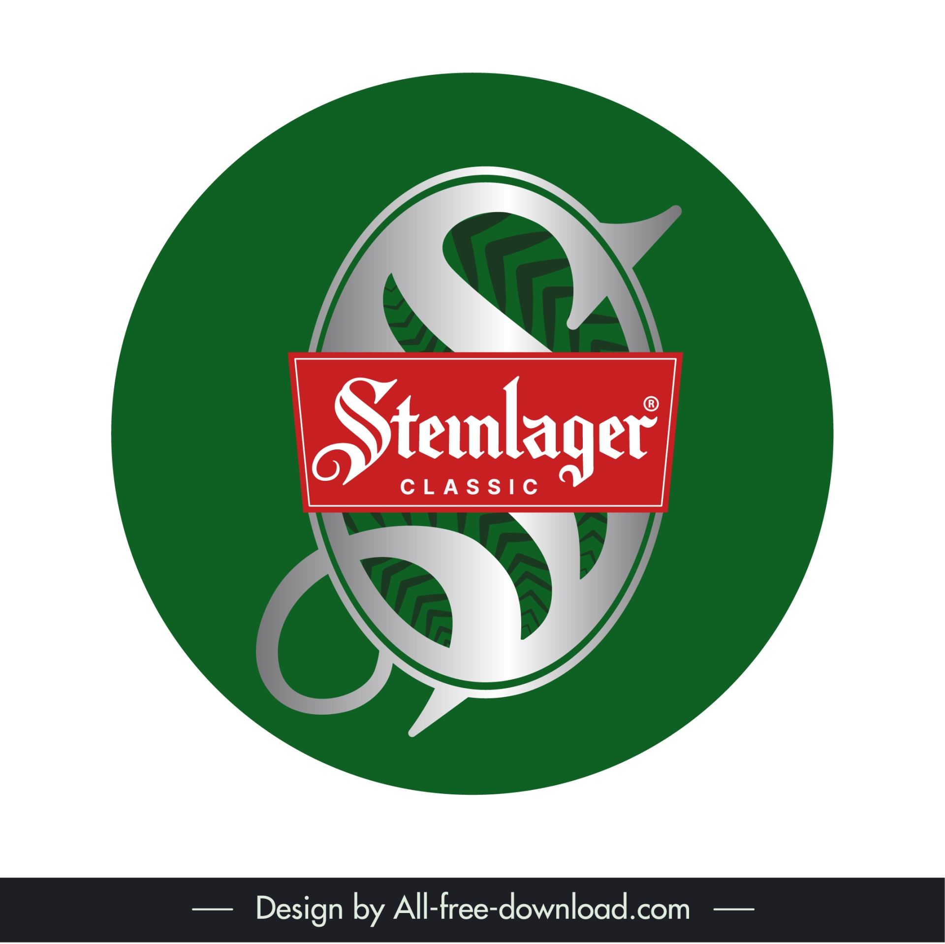 steinlager cake topper logo elegant modern 