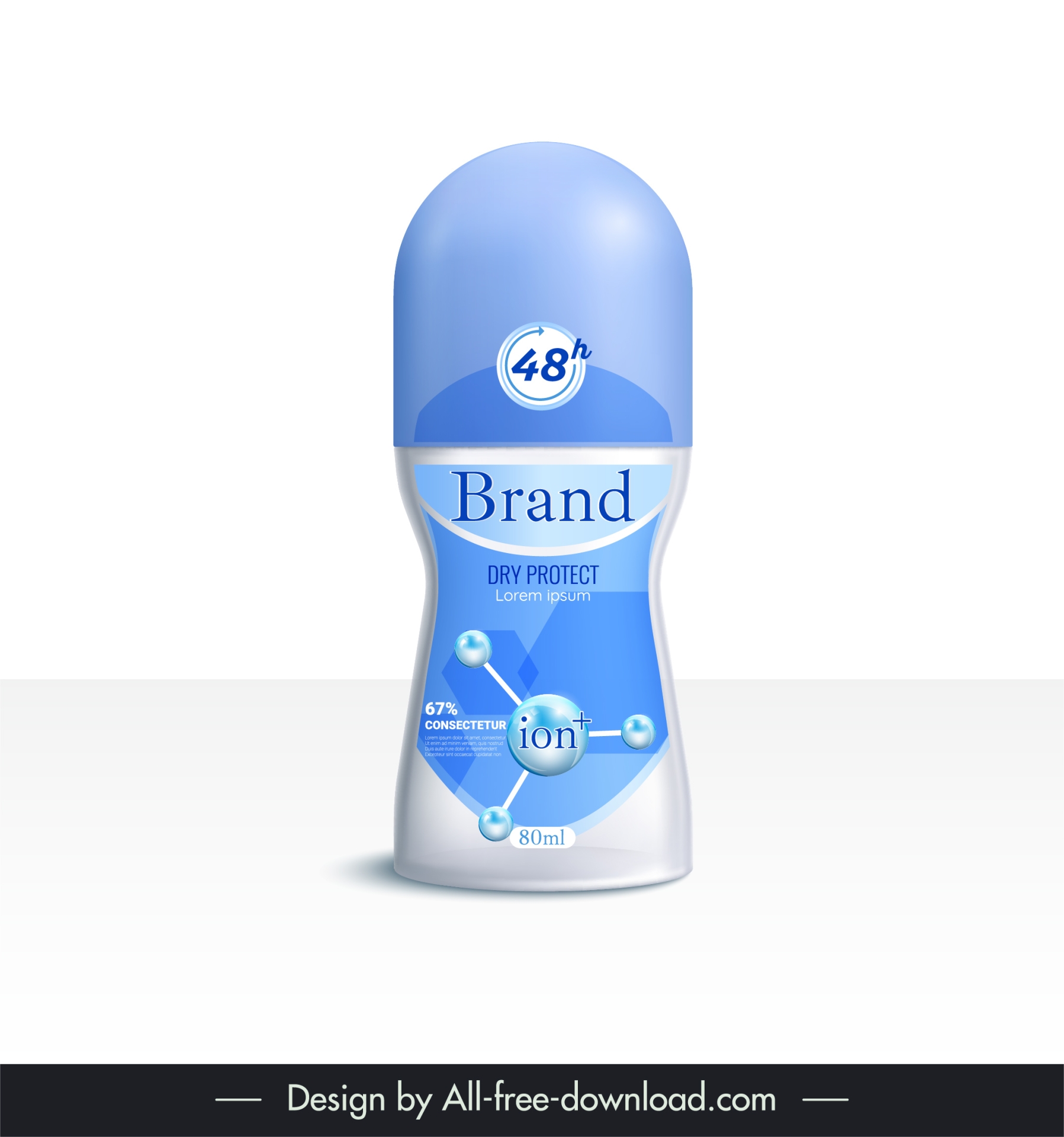 deodorant roll bottle packaging template modern elegance 