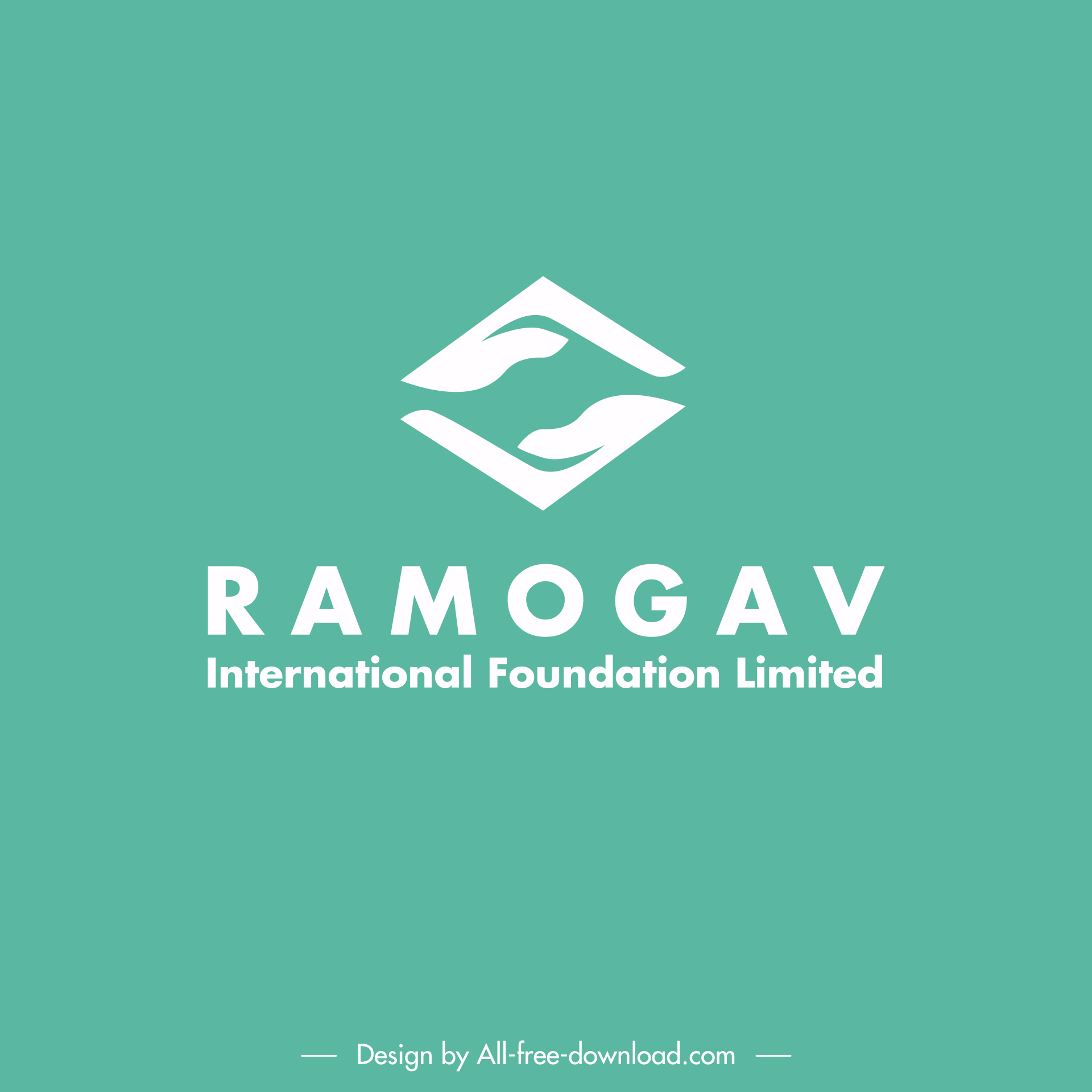 ramogav international foundation limited logo stylized hands