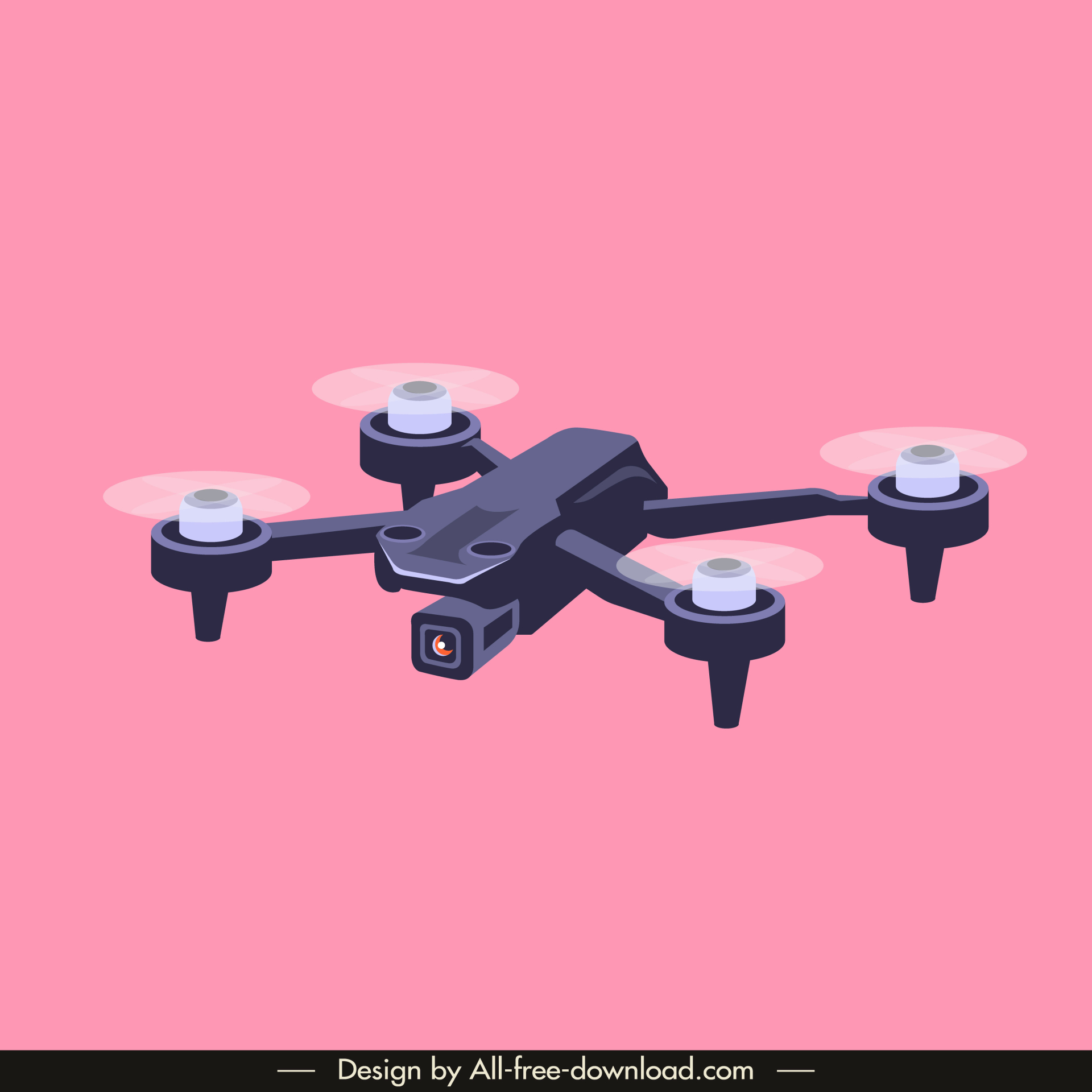 drone flycam model design element modern 3d