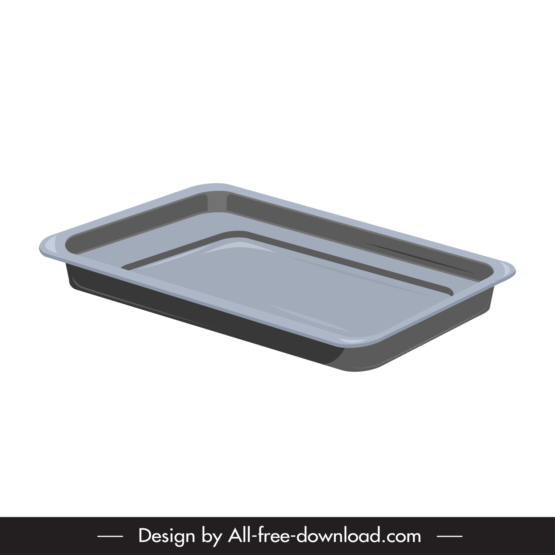 food tray icon modern 3d outline 