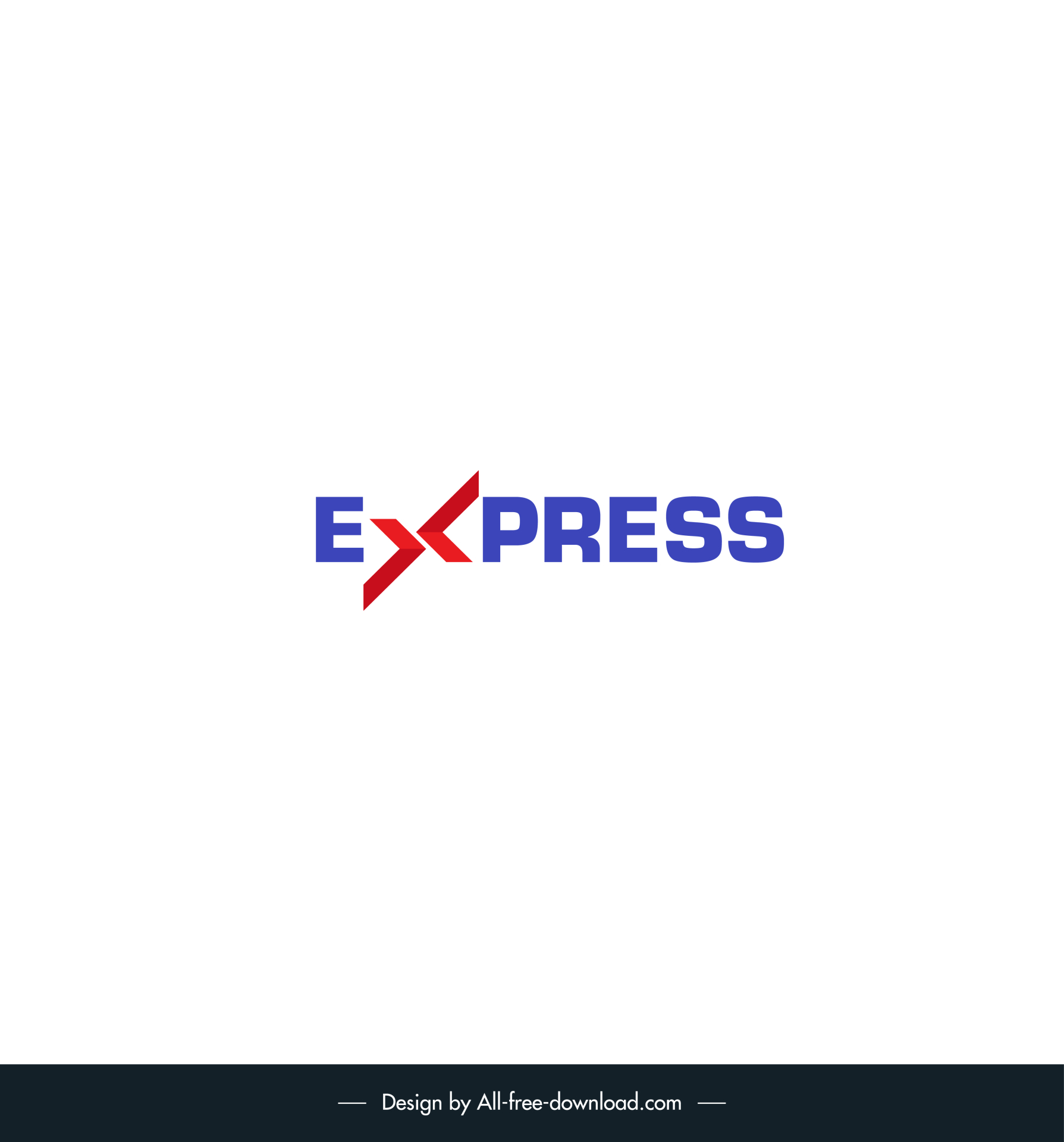 logistics logo template flat modern elegant stylized texts design 