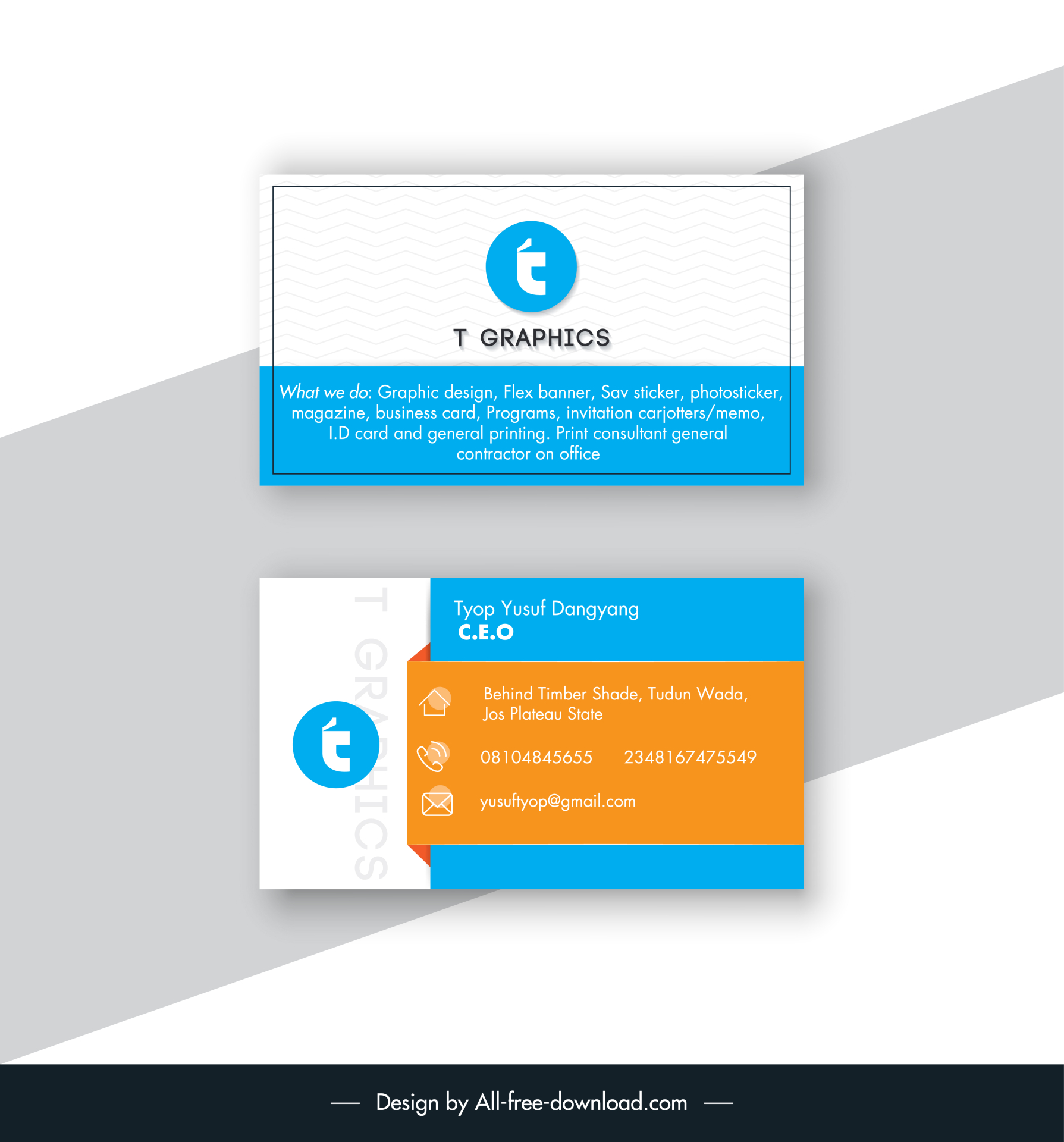 business card template elegant bright plain decor