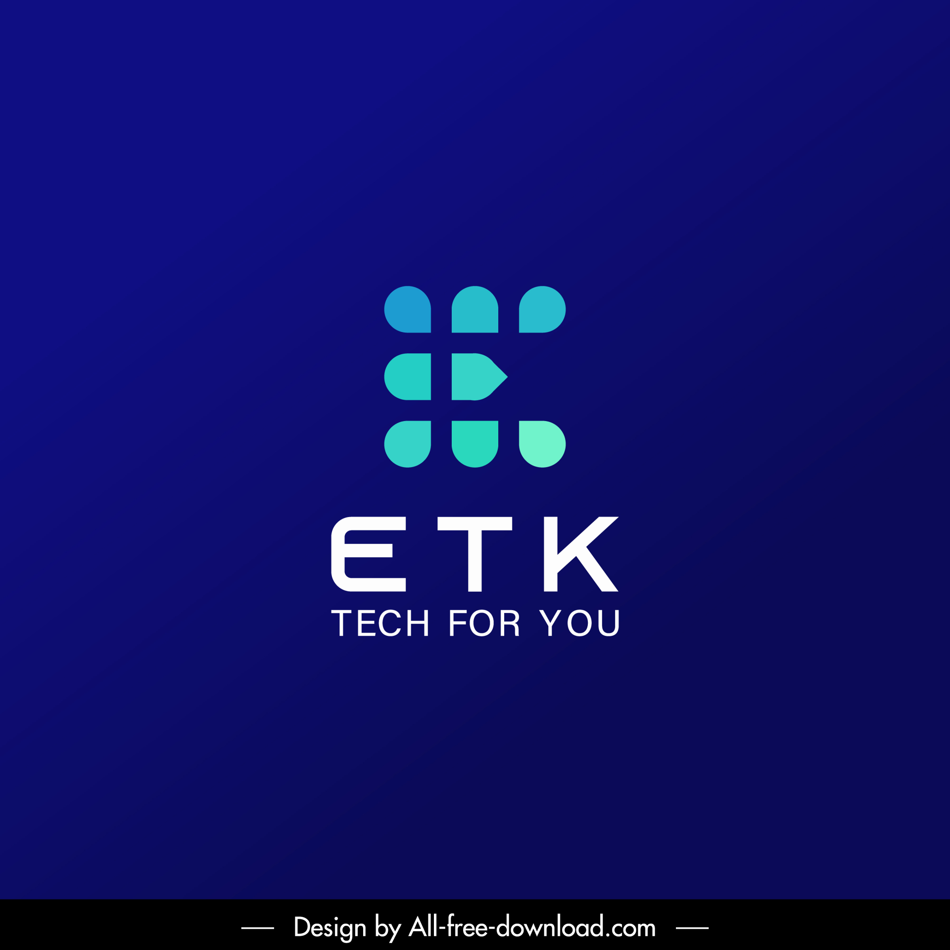 etk logotype elegant flat geometric stylized text sketch