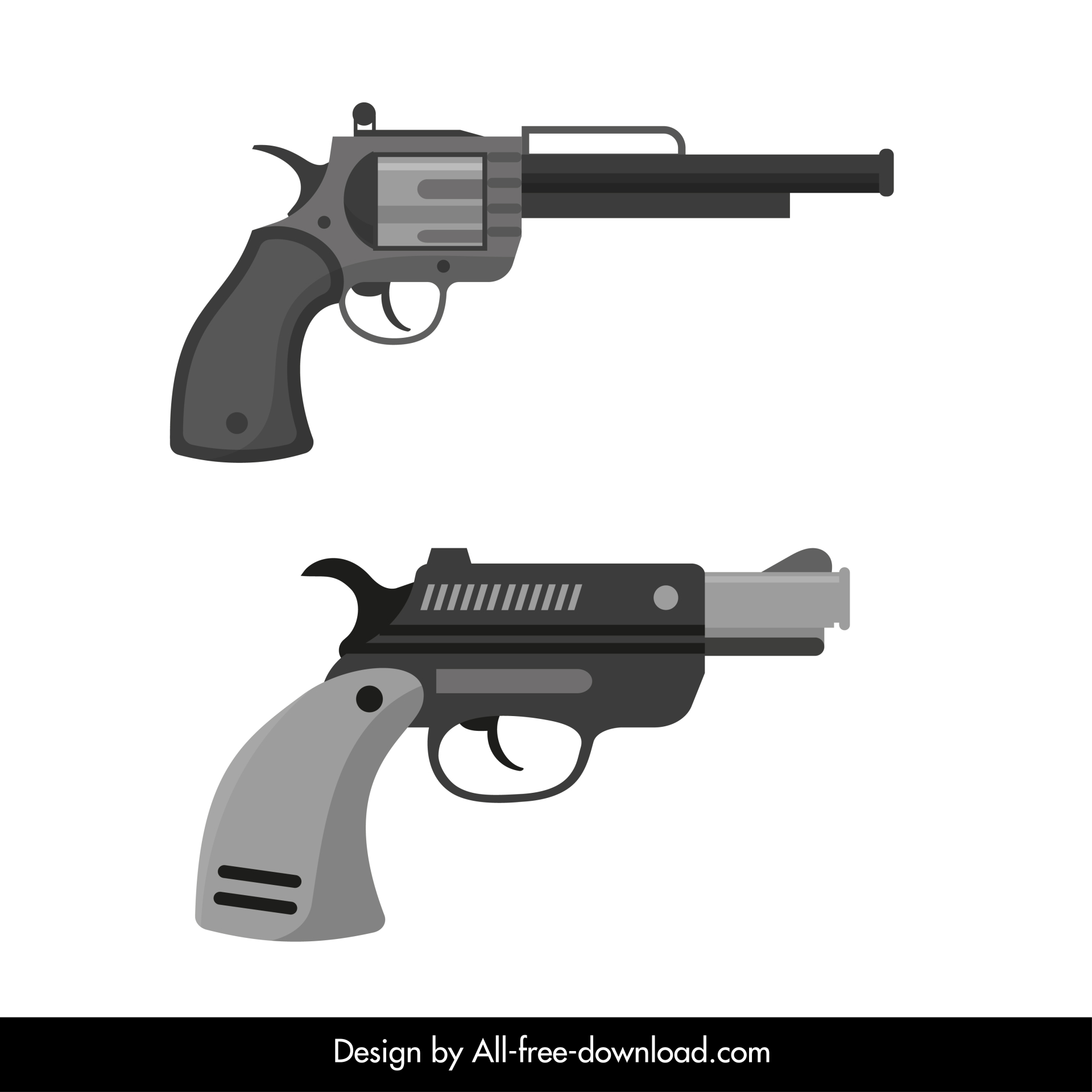 short gun icon modern flat outline