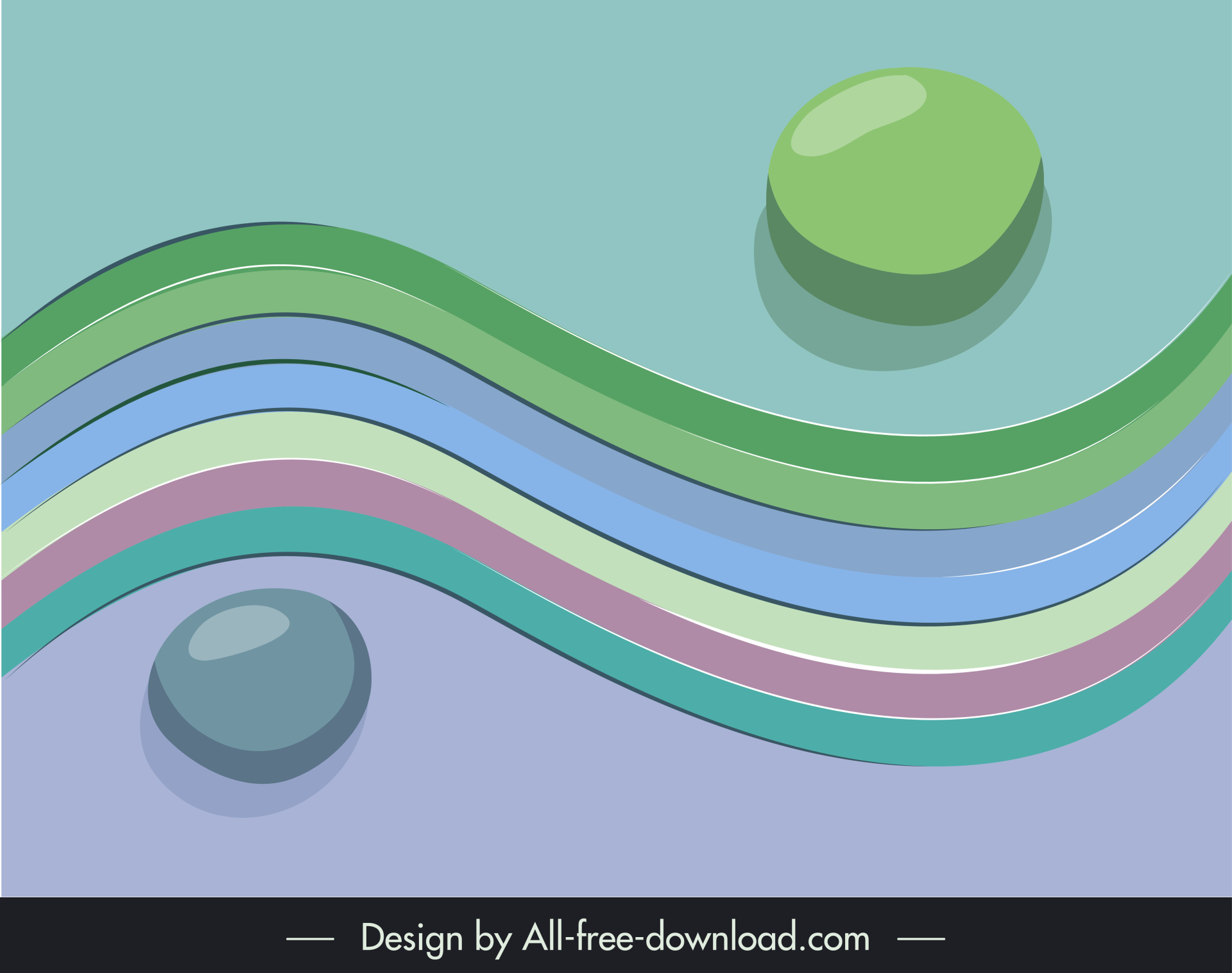 zen progression backdrop template dynamic curves circles sketch