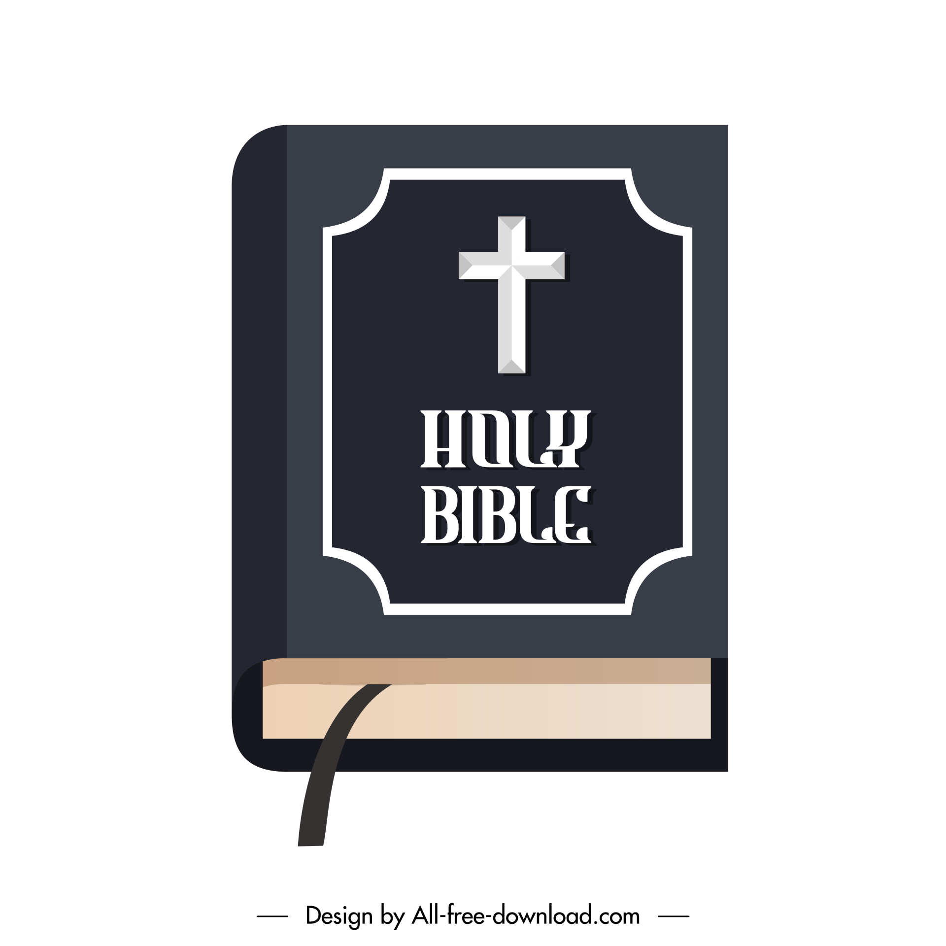 bible book icon 3d modern design