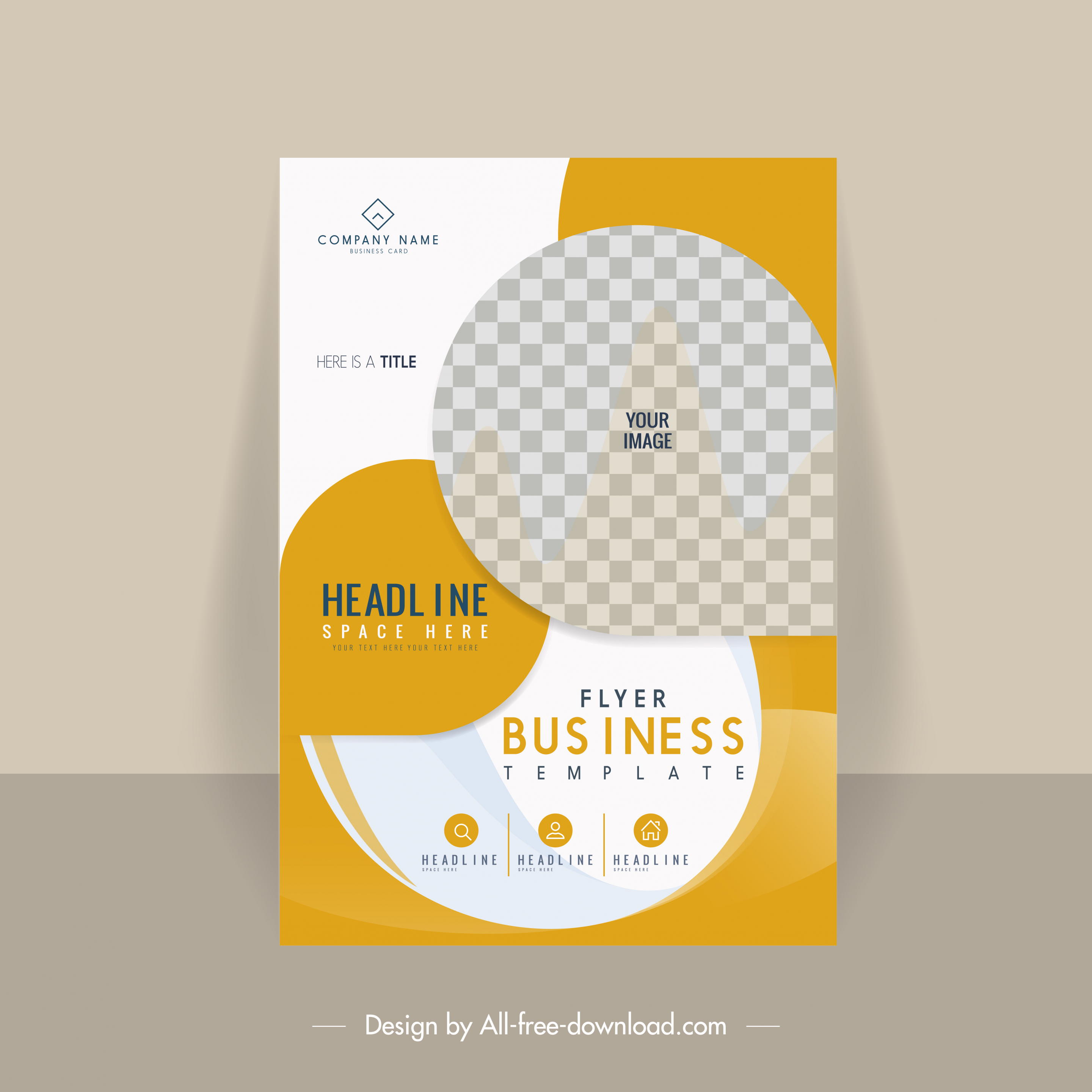 brochure template modern elegant checkered flat decor