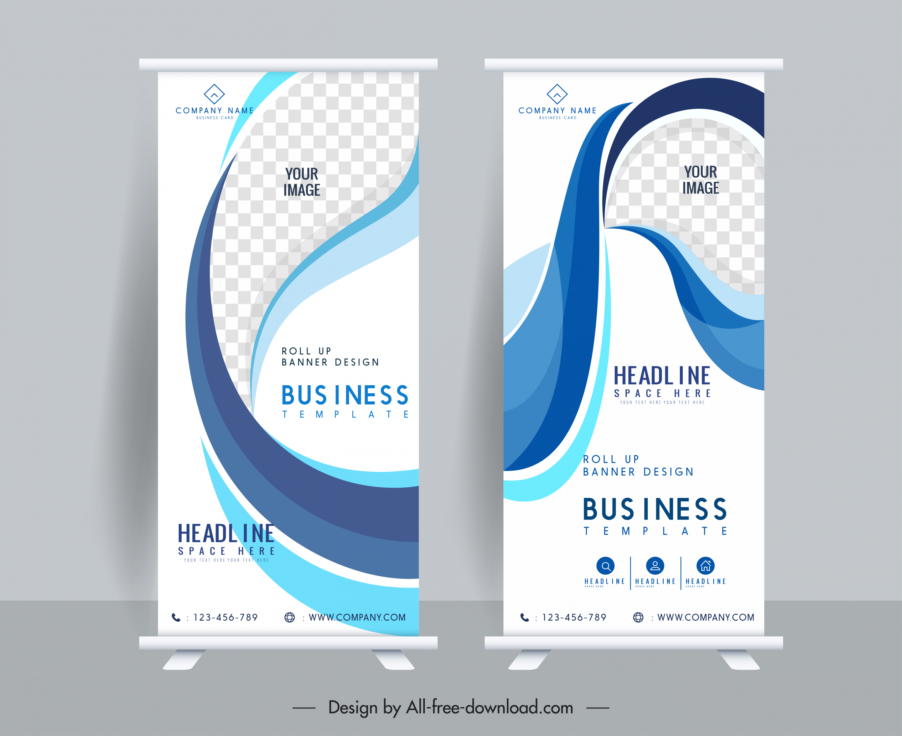 corporate standee poster templates bright dynamic elegant decor