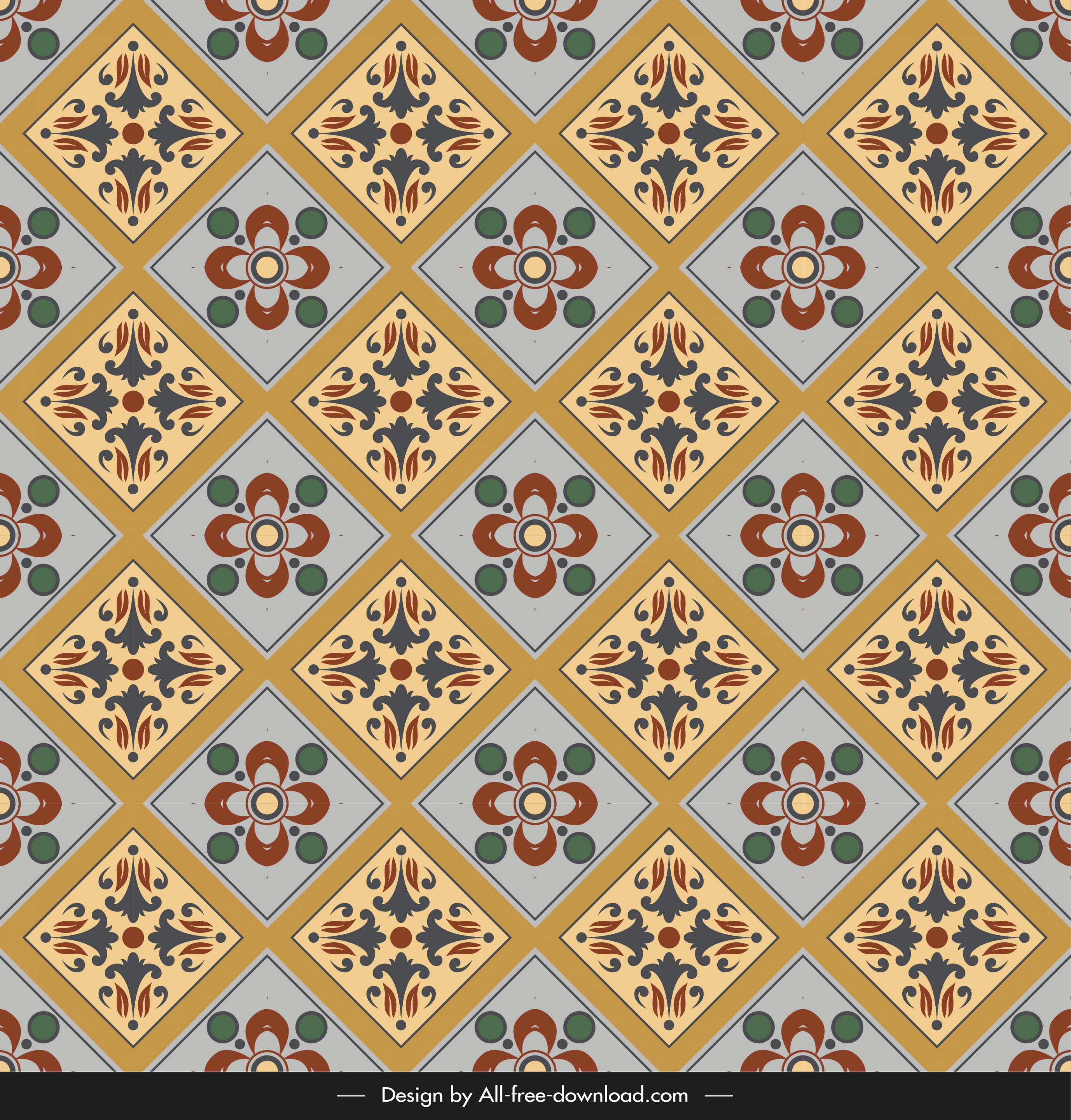 ceramic tile pattern template colorful classic repeating symmetry