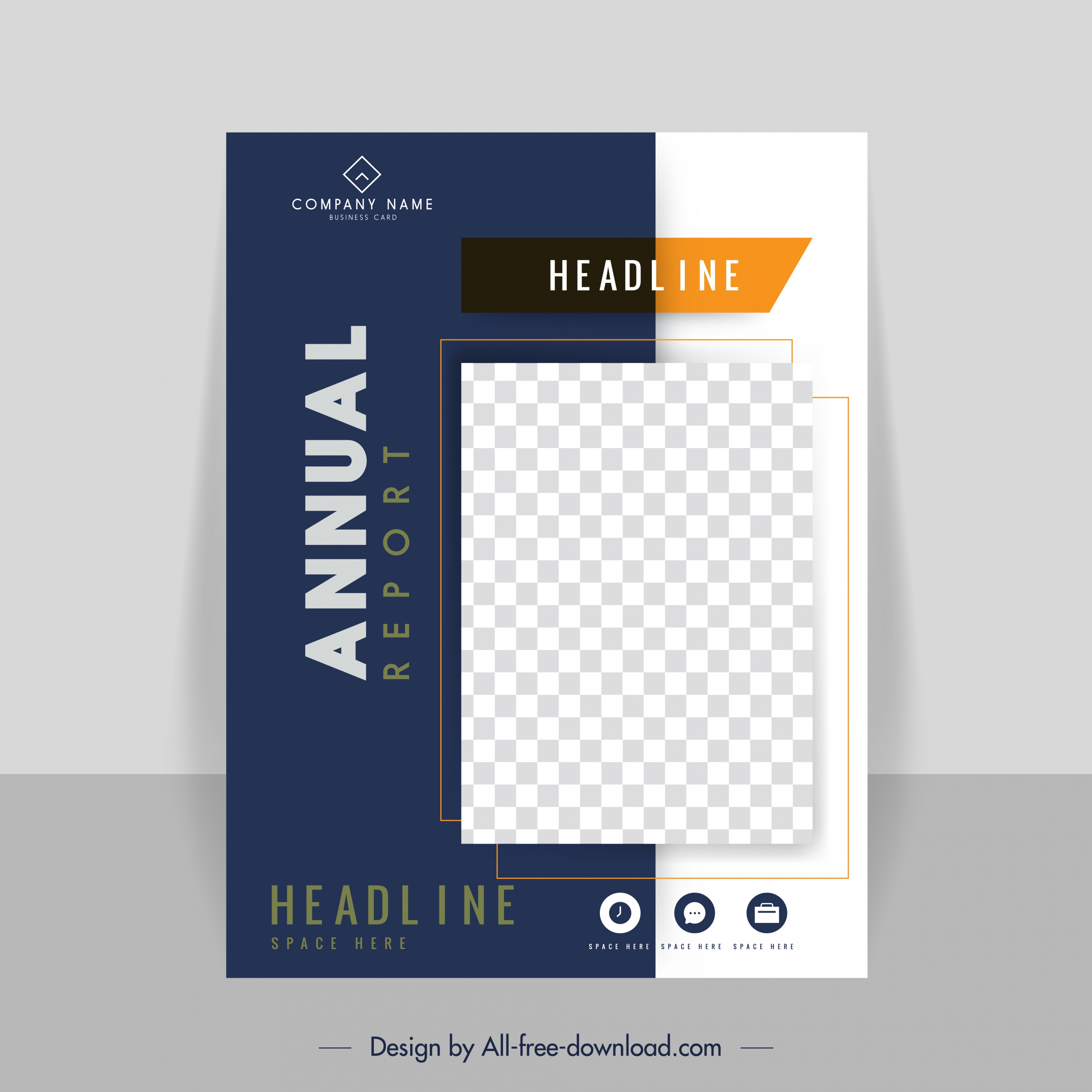 business annual report template elegant checkered decor