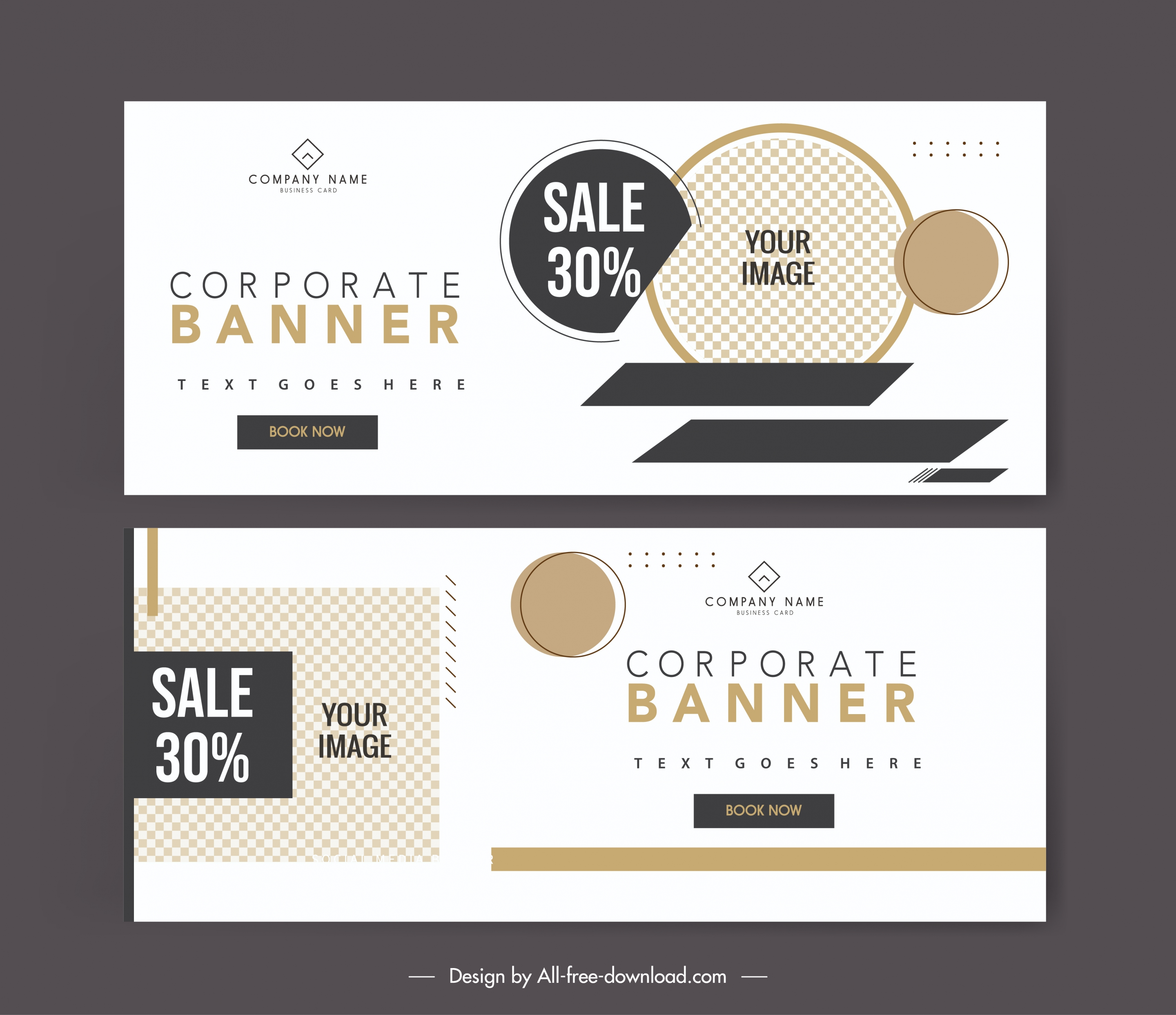 sale banner templates elegant geometric checkered decor