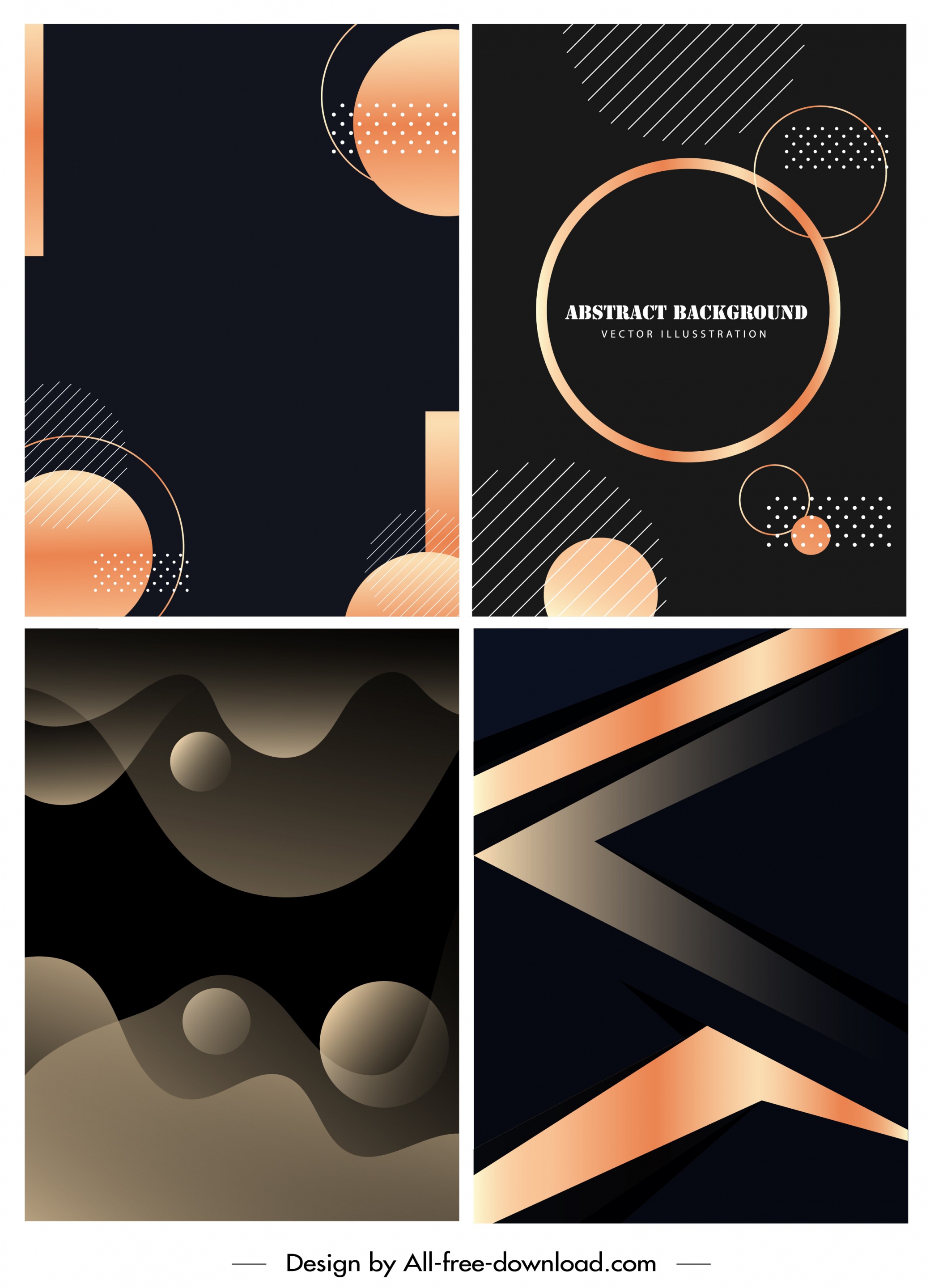 abstract background templates modern dark flat geometric decor