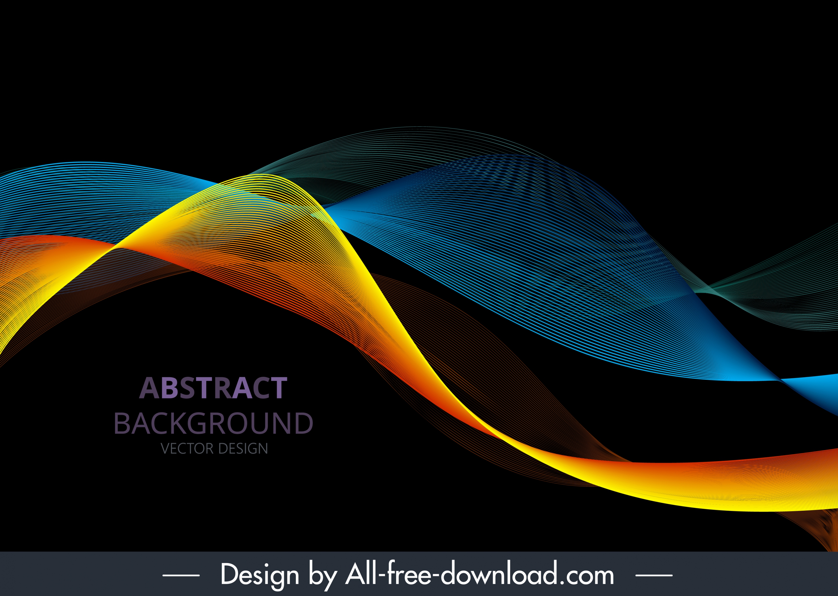 technology background 3d dynamic waving design