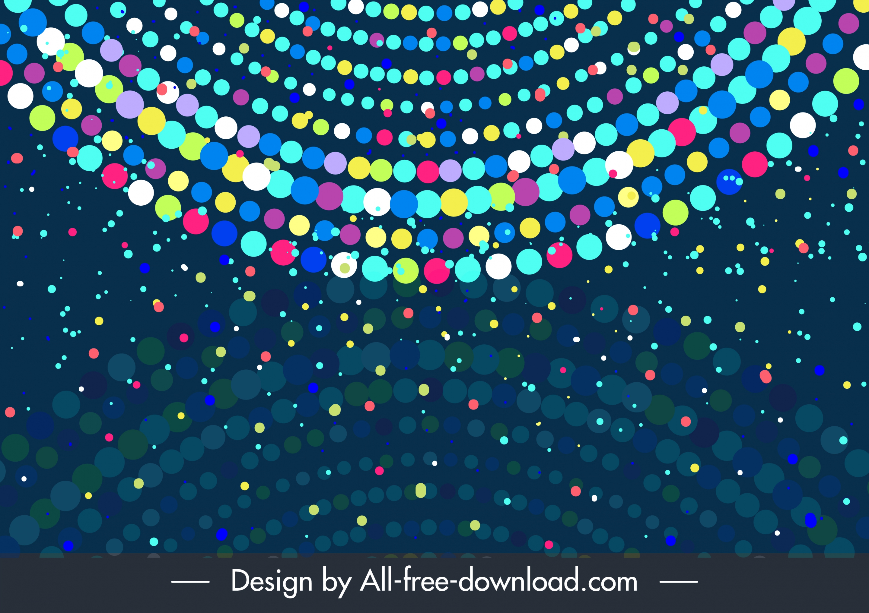 abstract background colorful circles lights layout