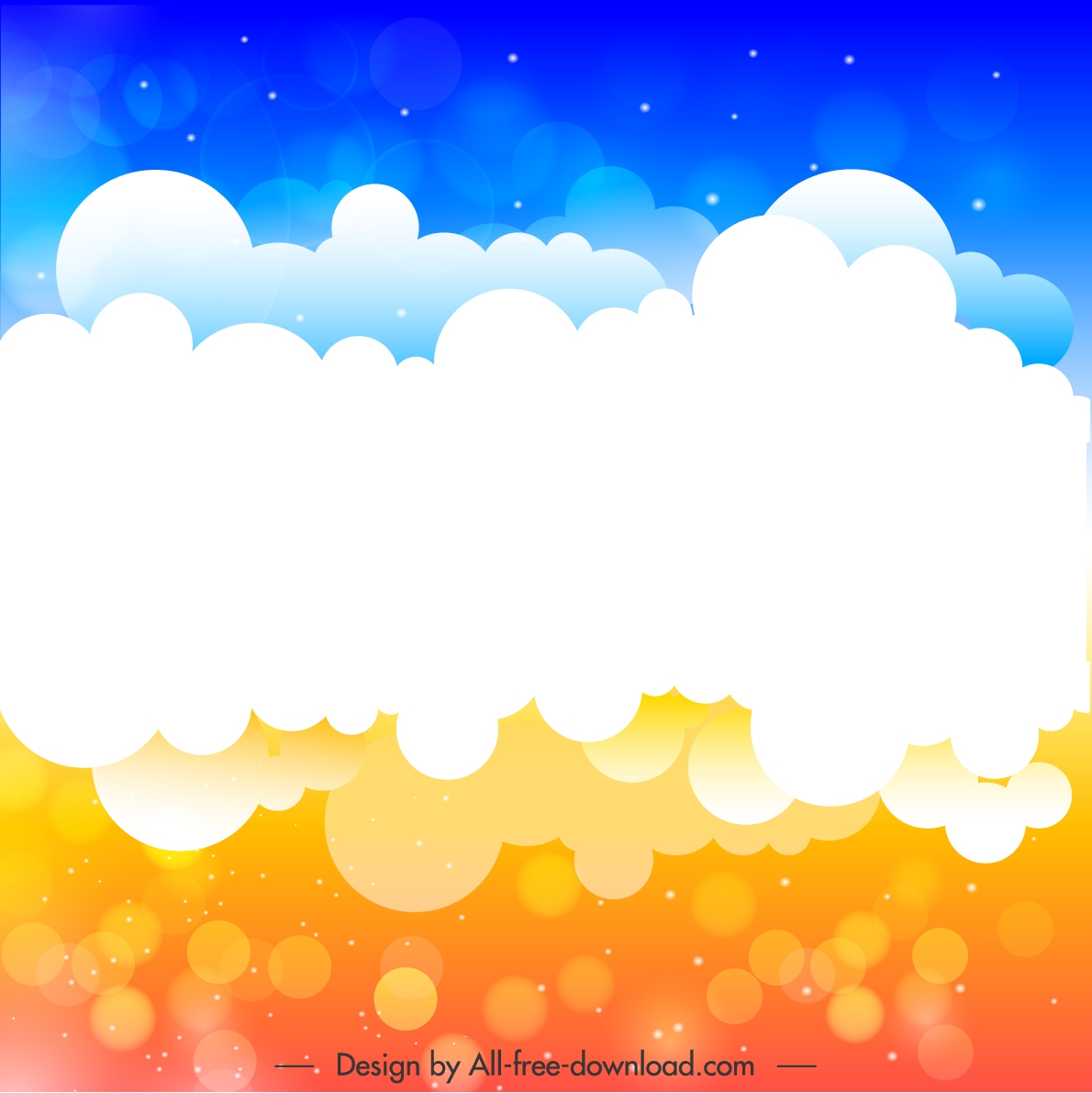 cloudy sky background bright vivid bokeh decor