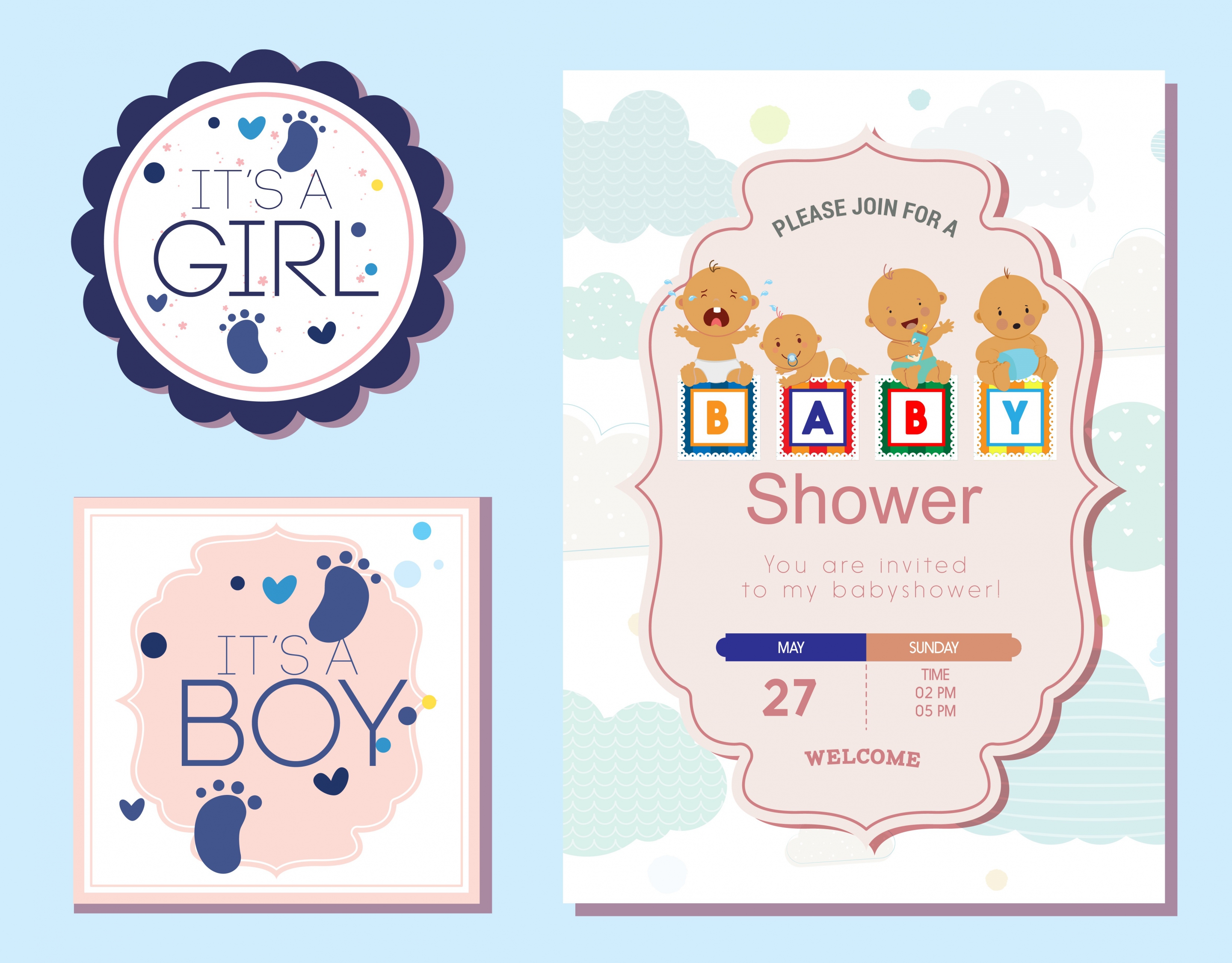 baby shower tags templates paper cut decor