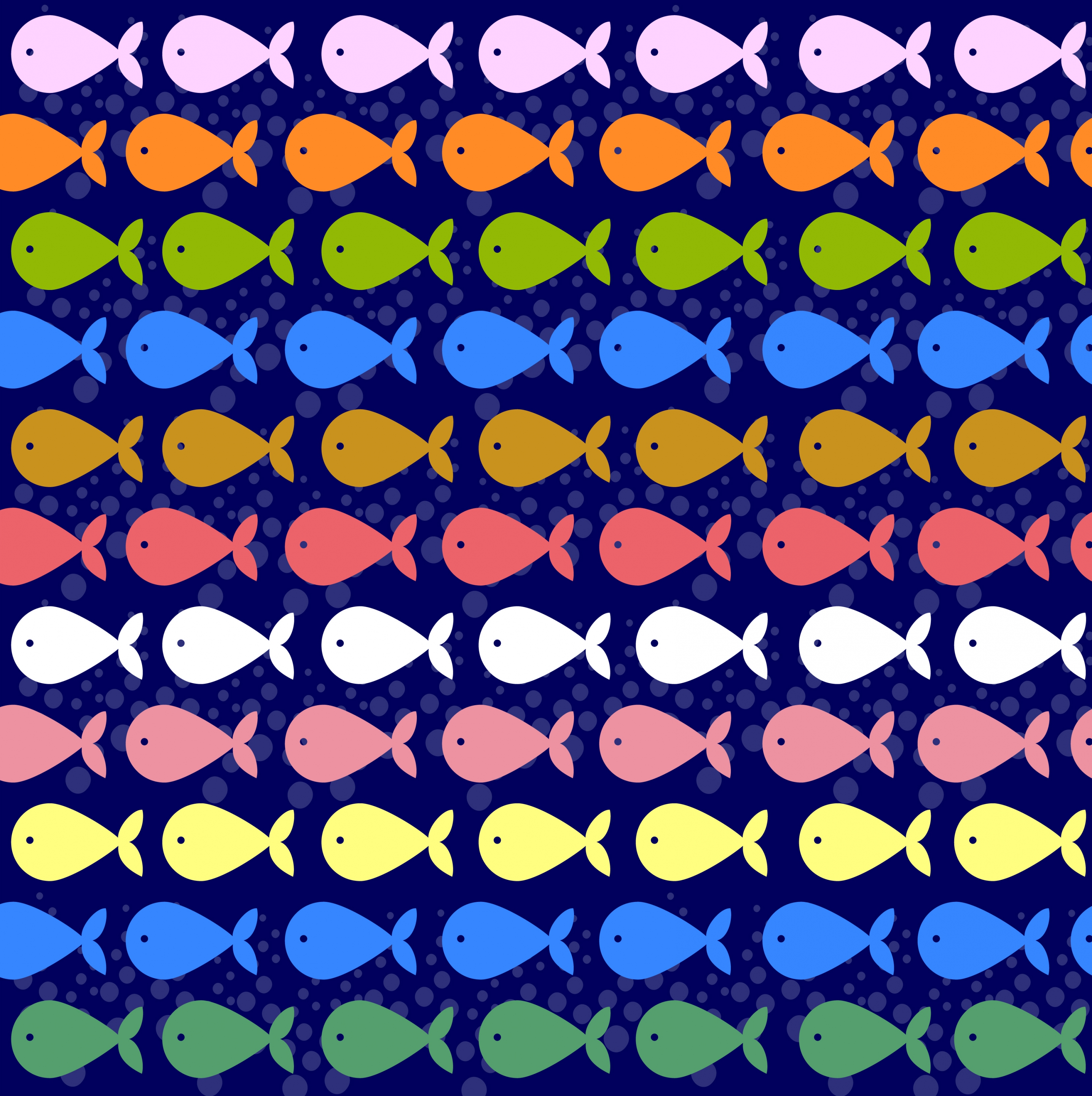 fishes background colorful icons flat repeating design