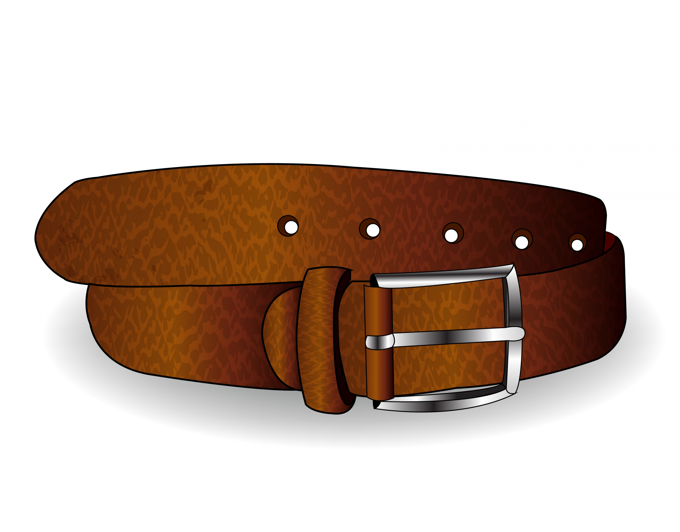 leather belt icon shiny brown design