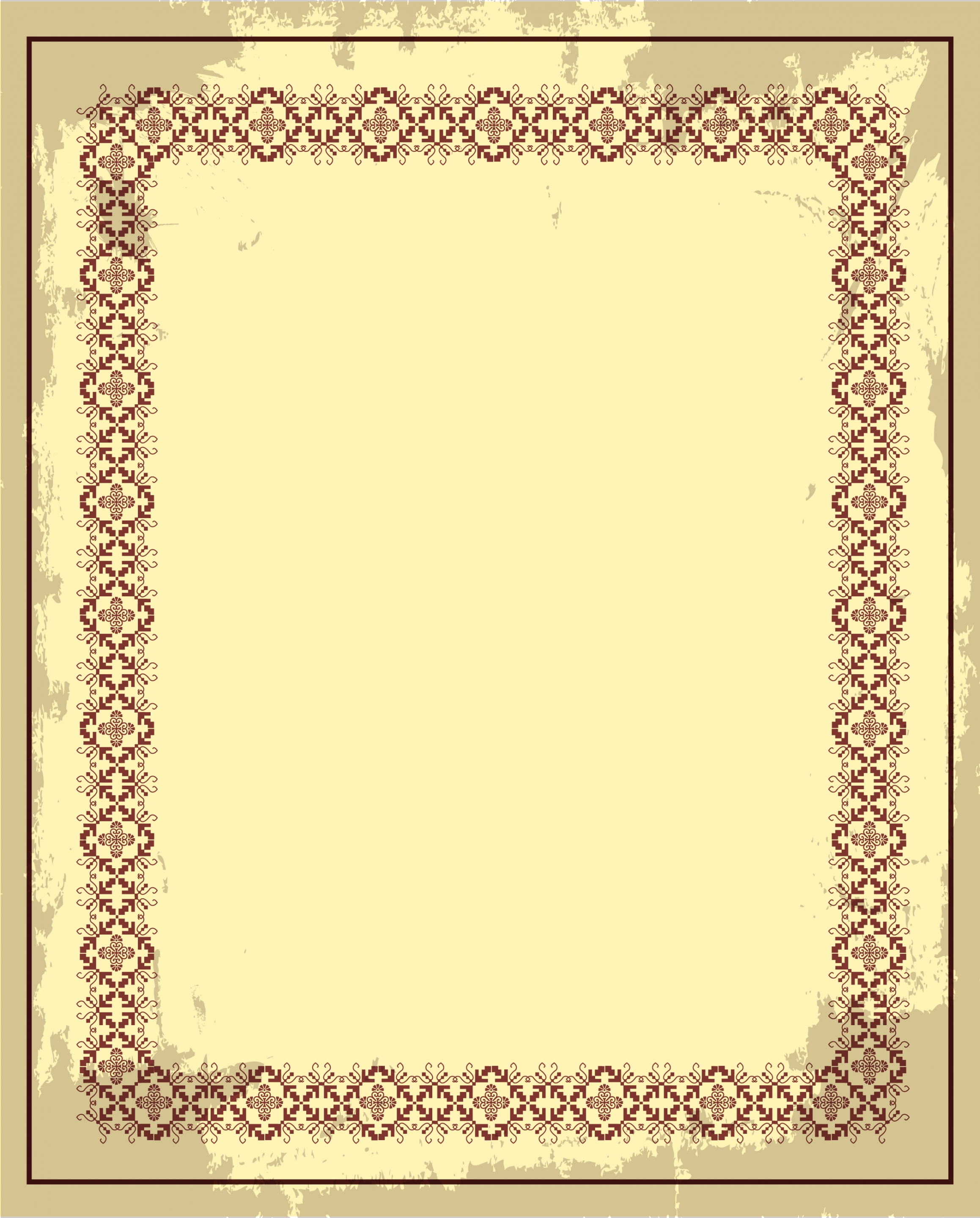 document border design retro design seamless symmetry decor