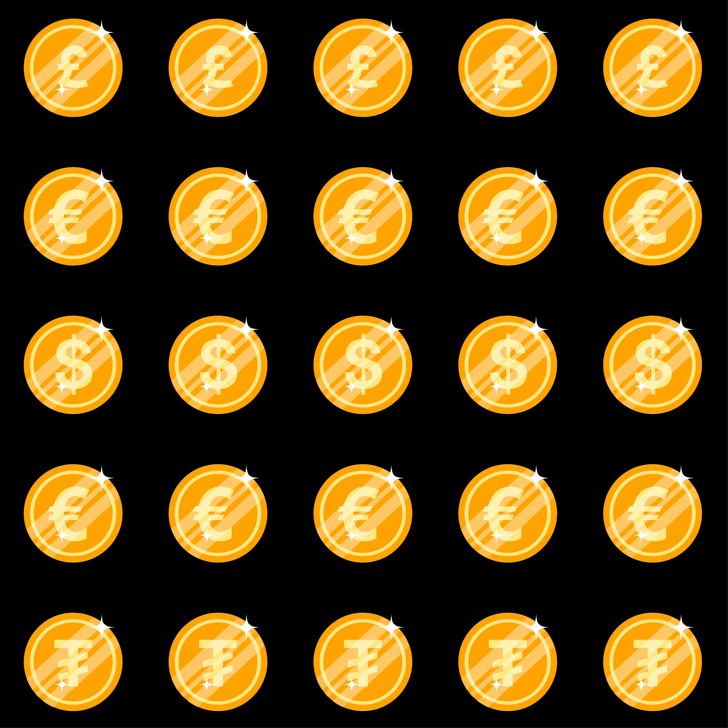 national currency sign templates shiny golden coin design