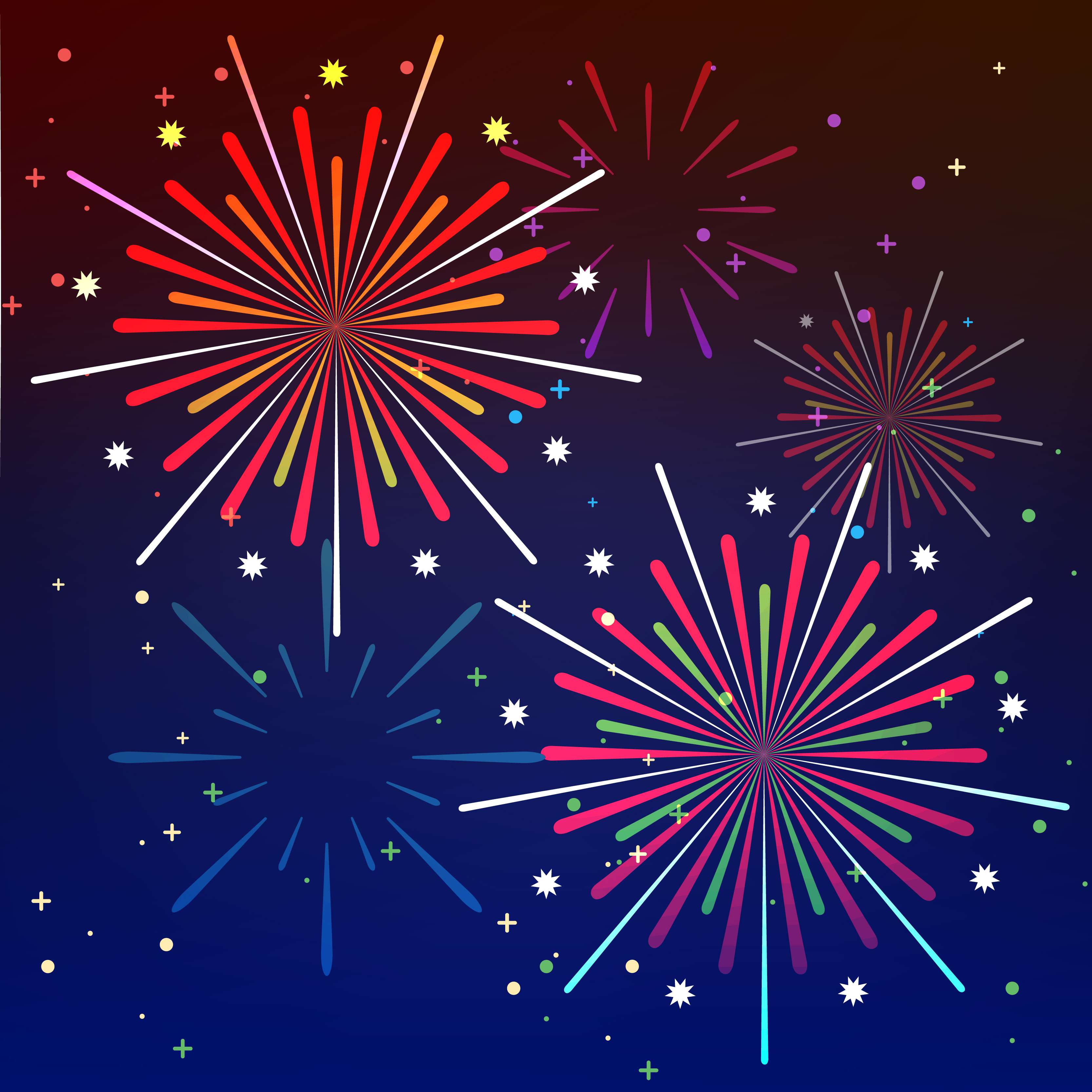 fireworks background design colorful lines decoration