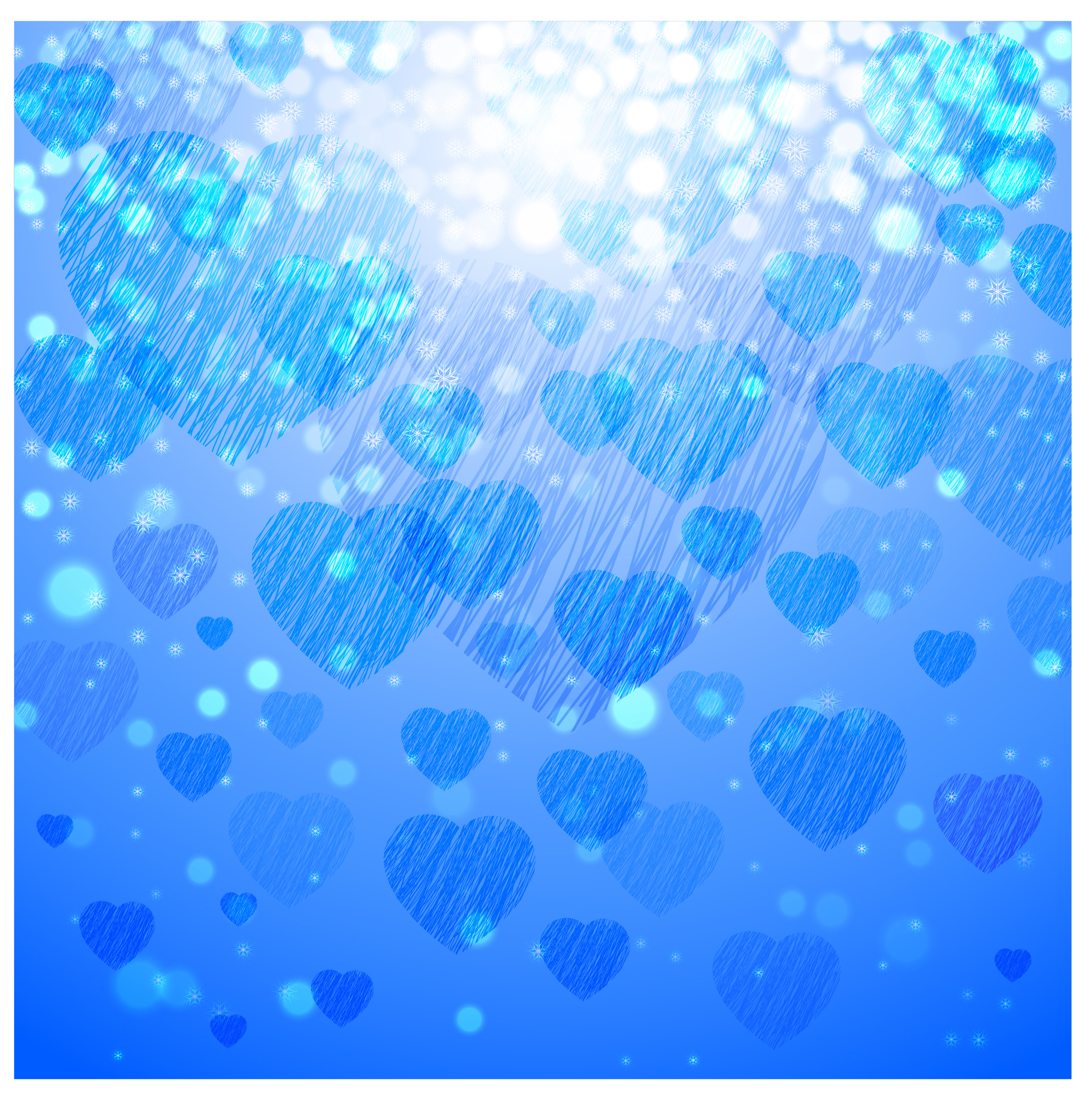 blue heart background