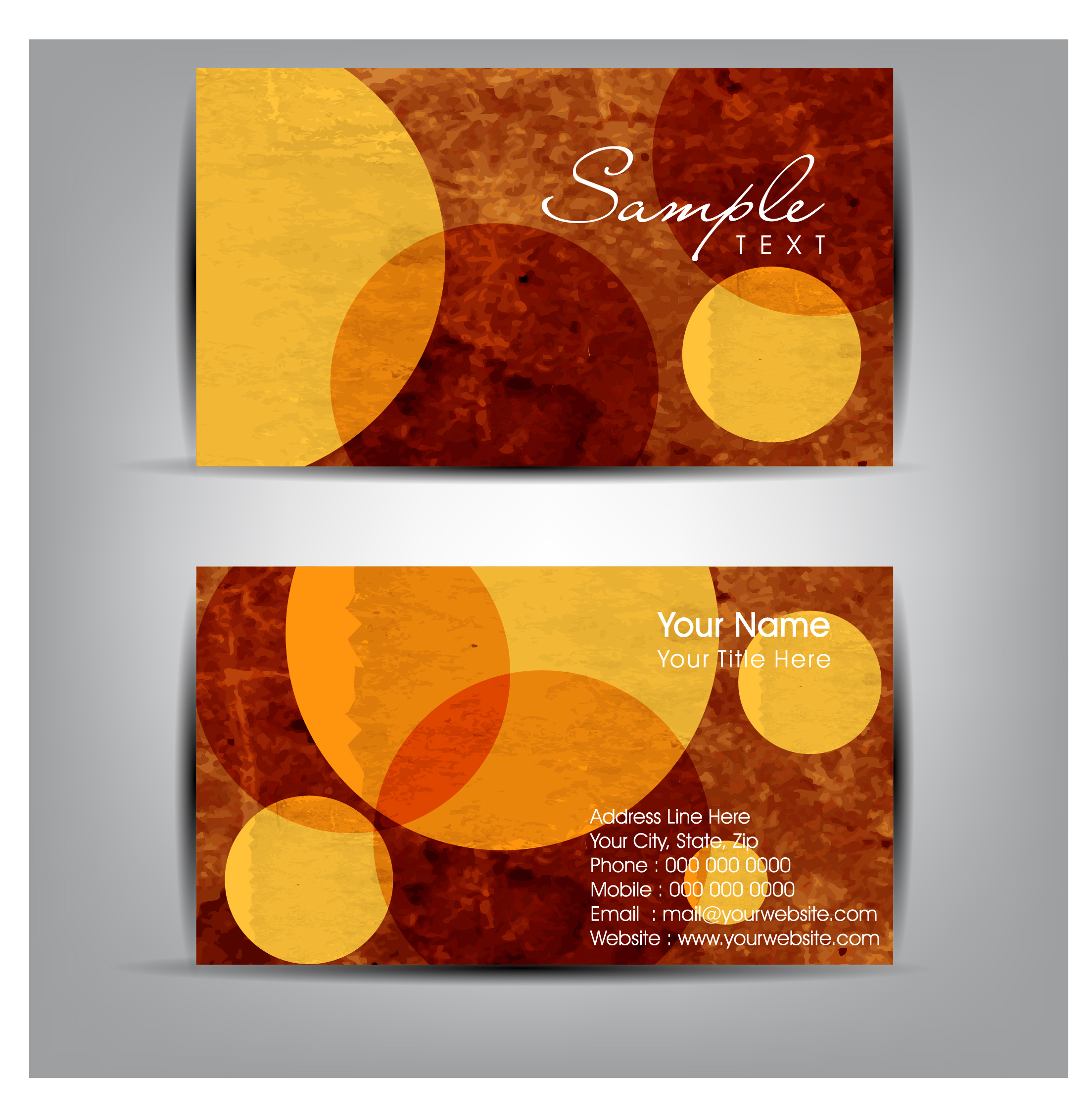 abstract business card templates