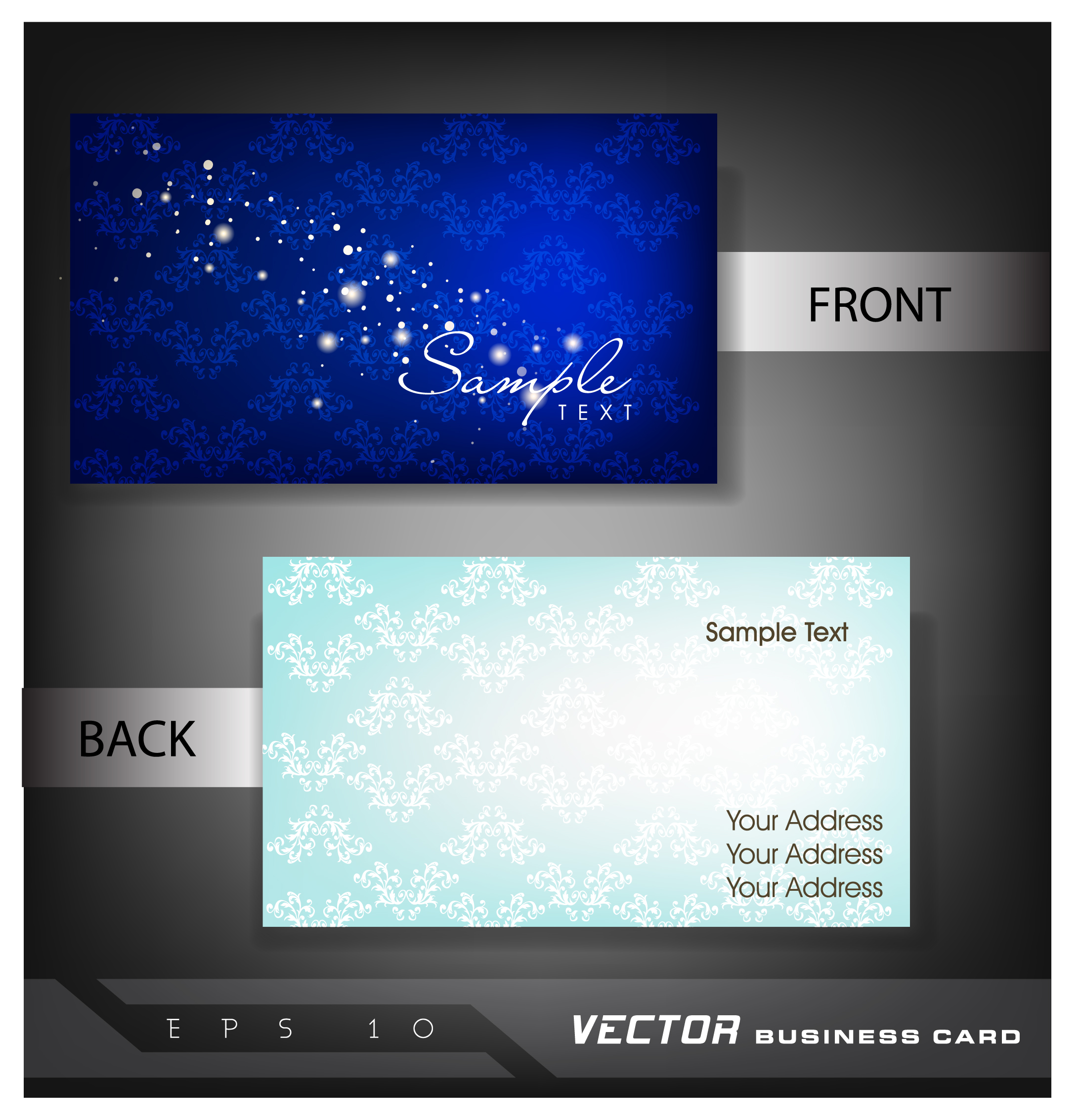 abstract business card templates