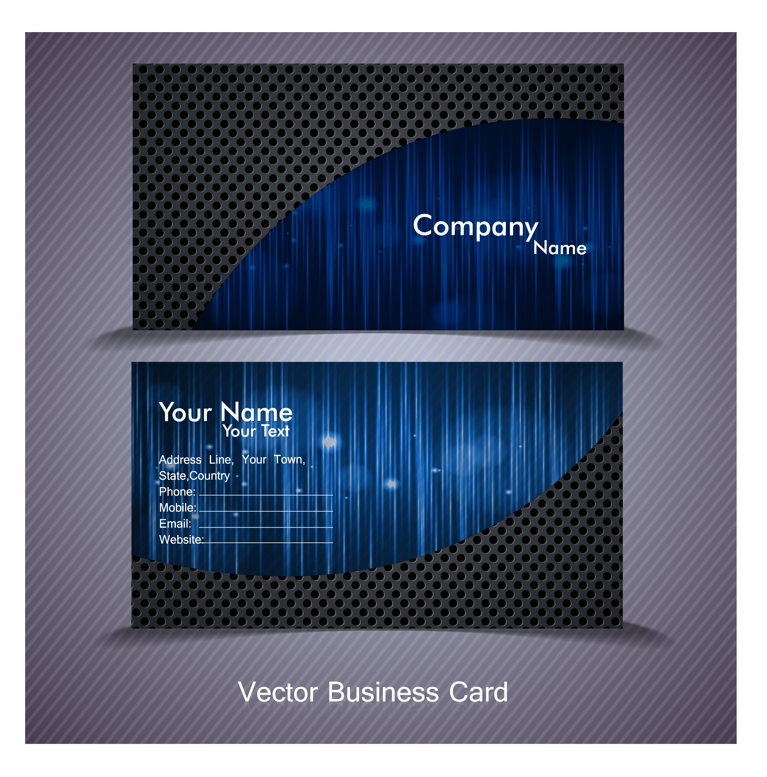 abstract business card