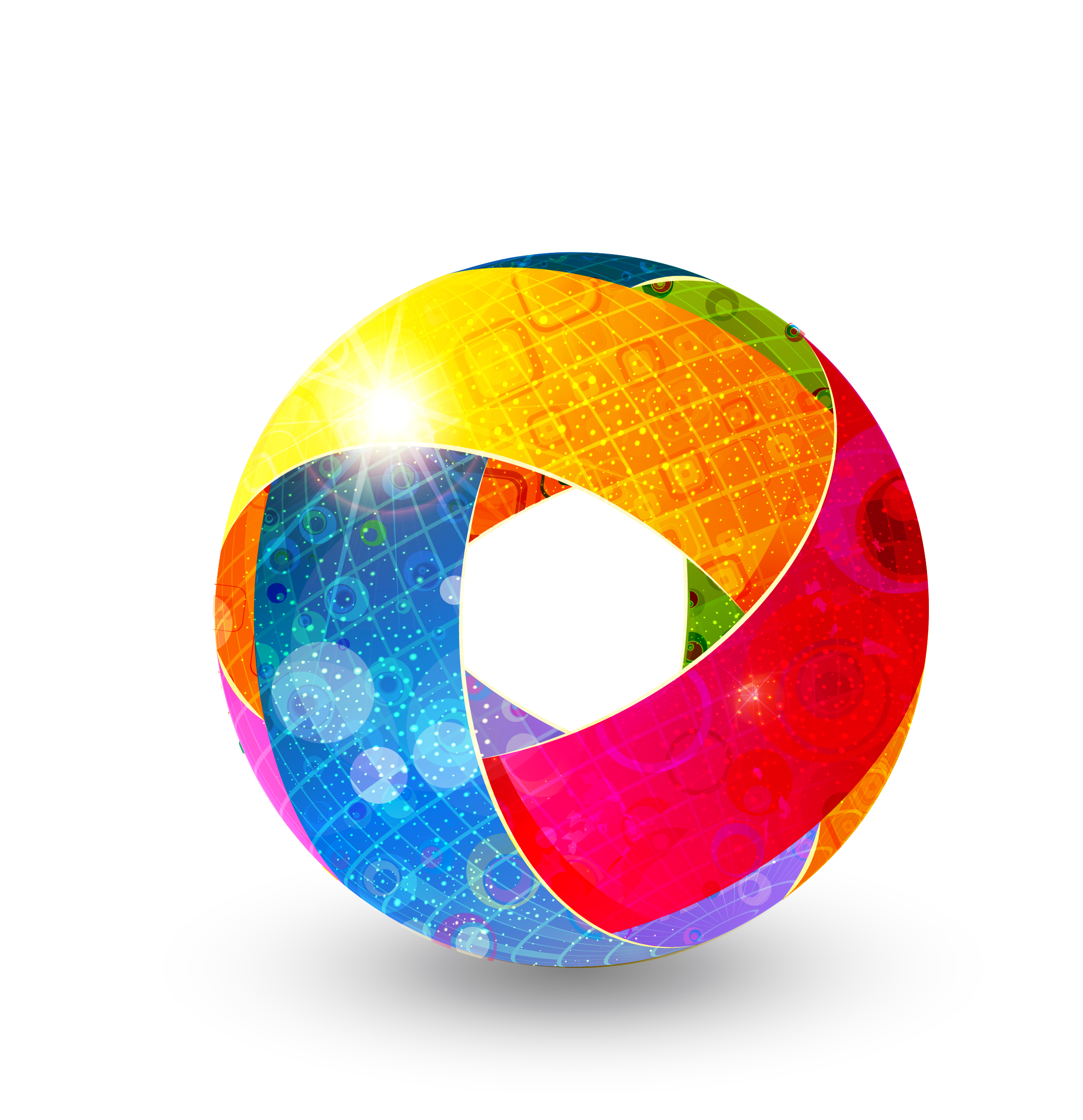 colorful abstract globe