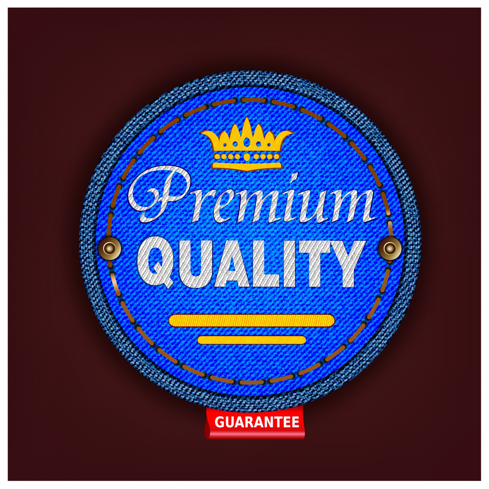 Premium quality fabric badge