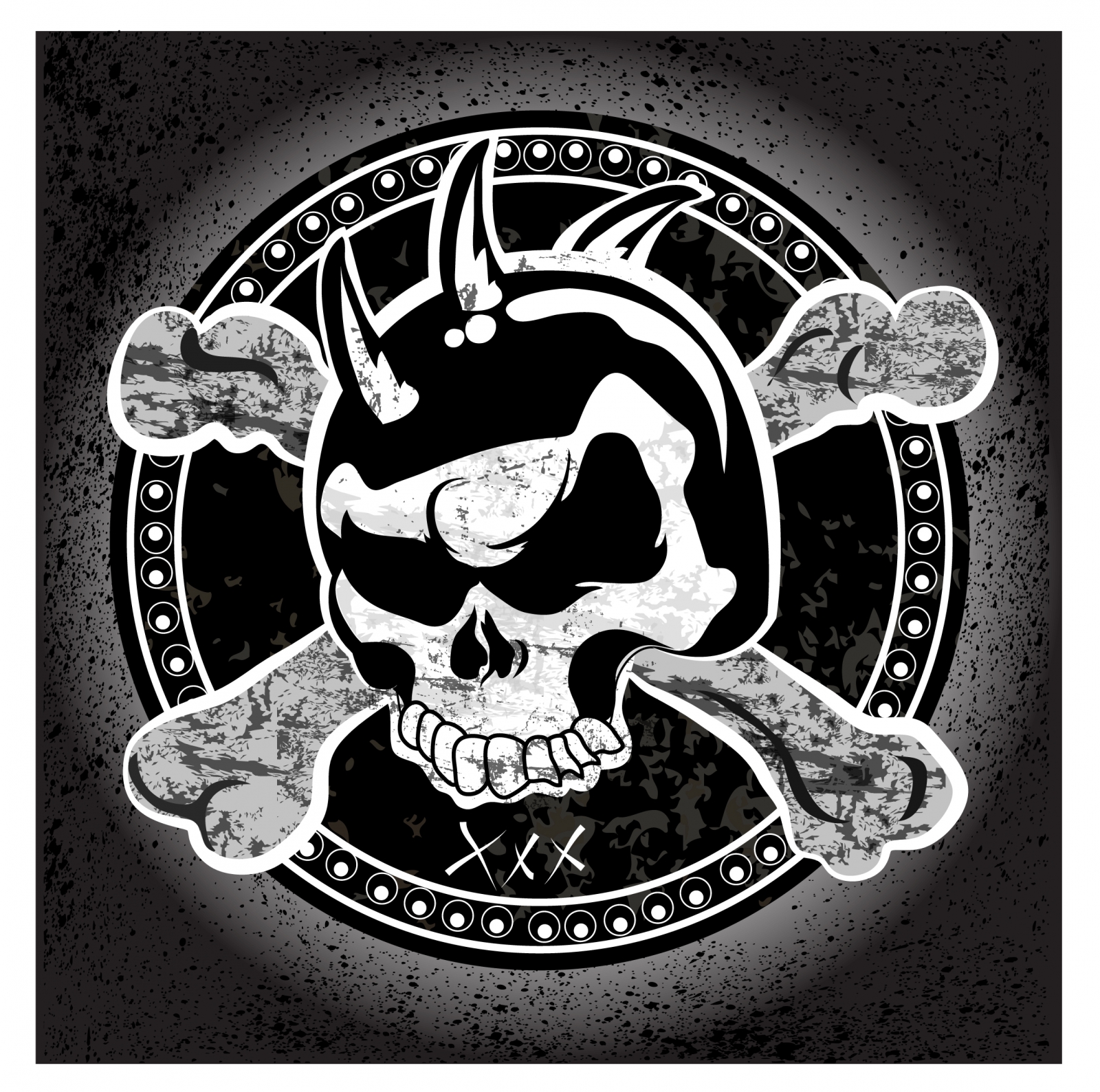 Biker Skull Shield