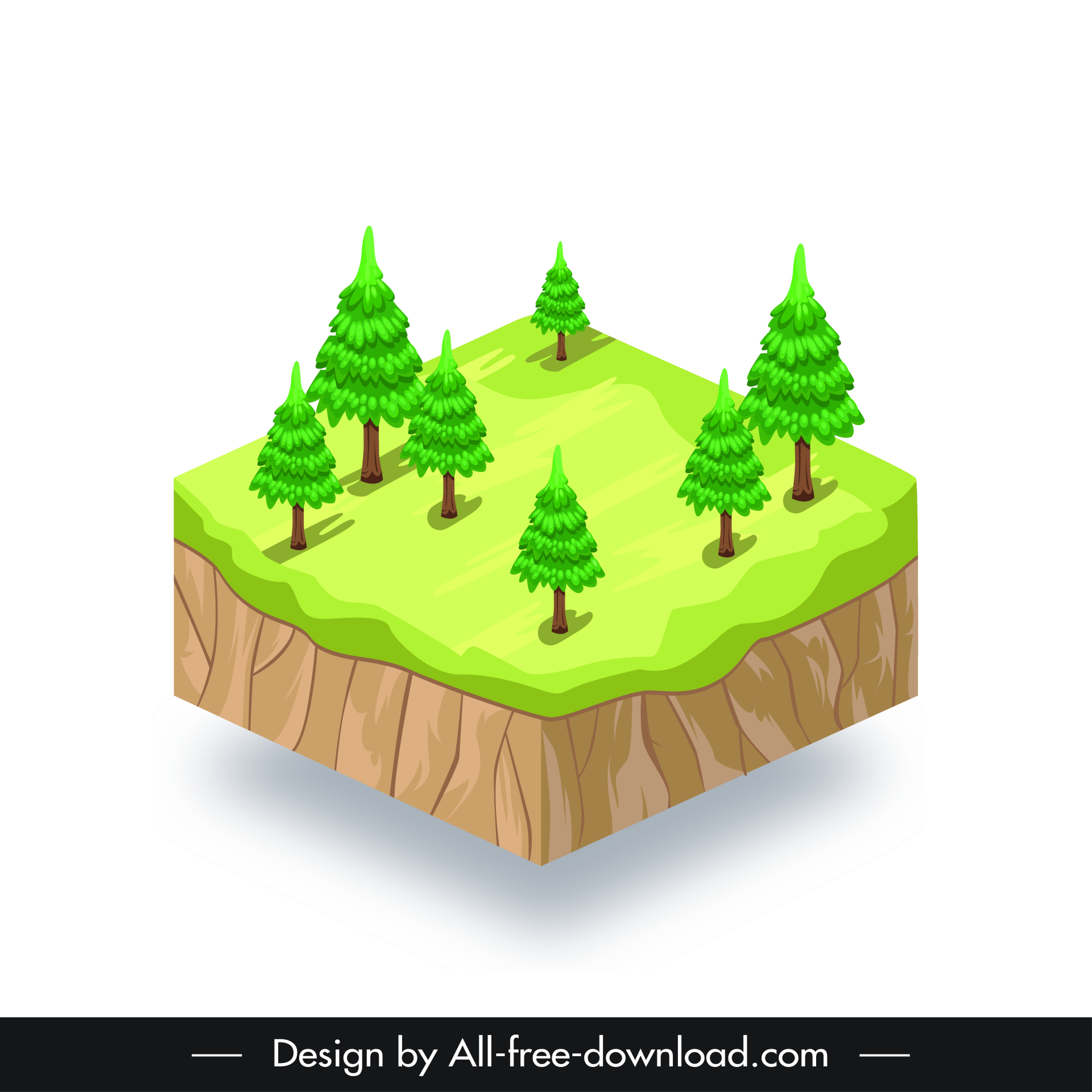 land geology design elements trees sketch 3d sketch