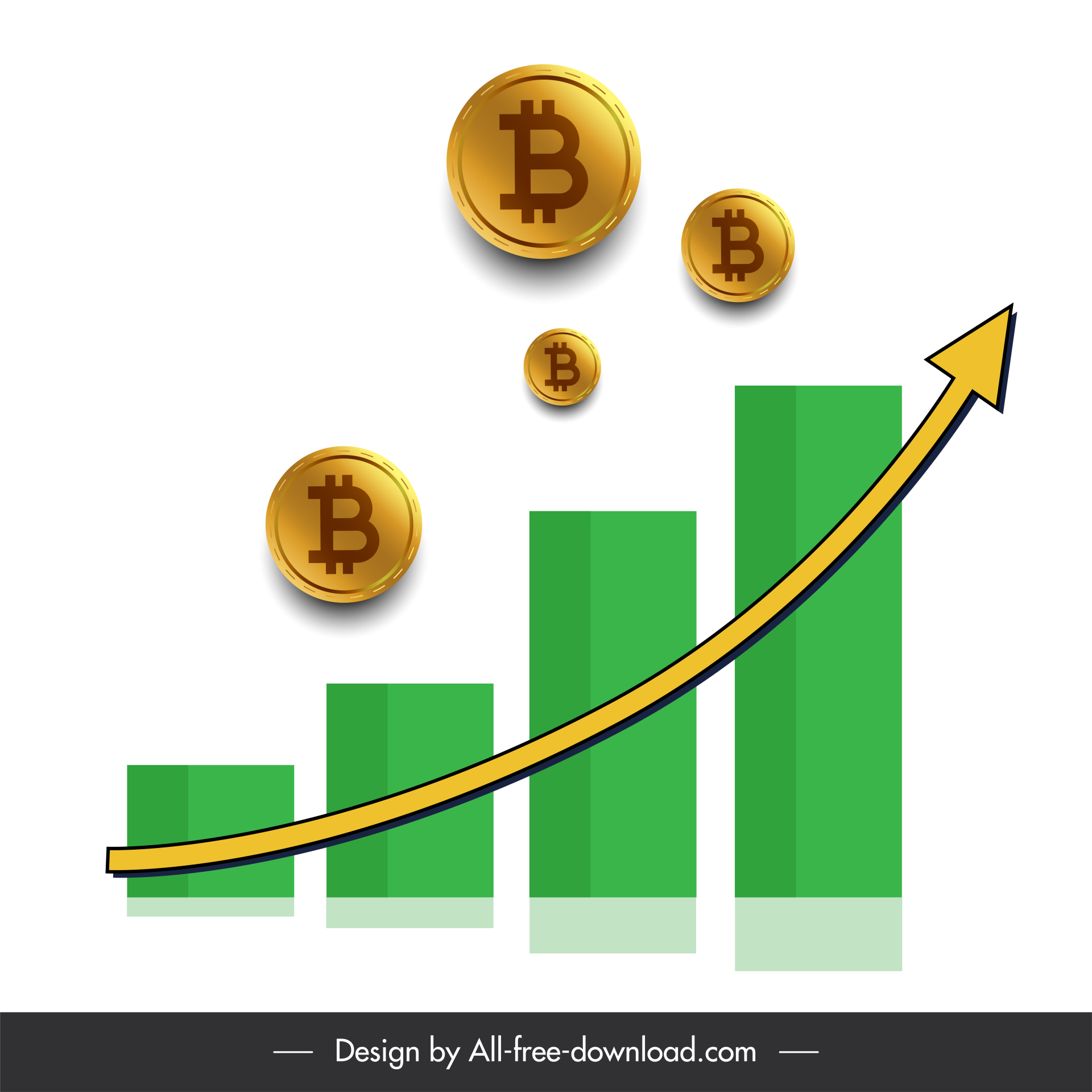 bitcoin trading finance  fluctuation chart template flat dynamic sketch