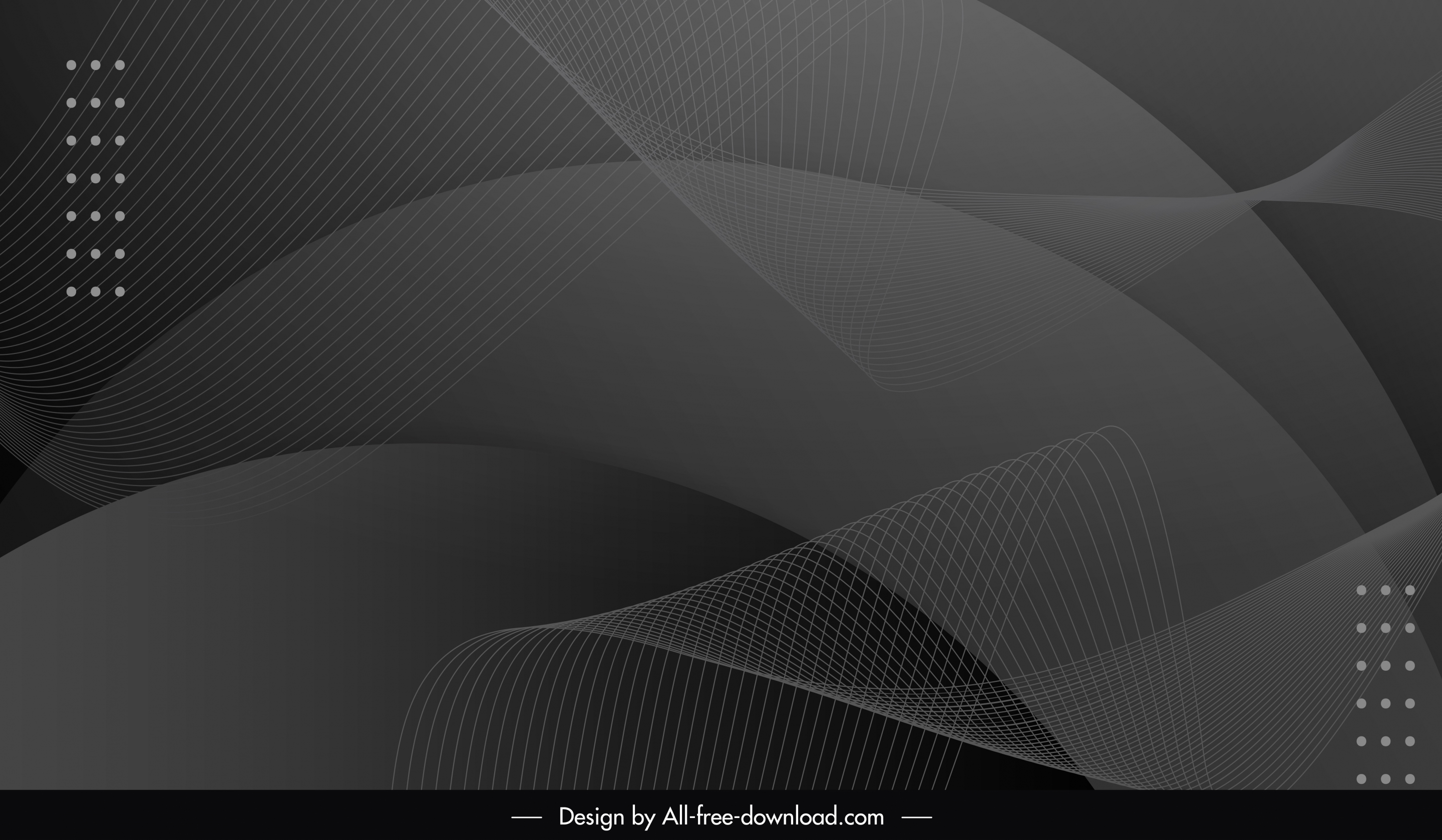 decorative background template dark dynamic curves lines sketch