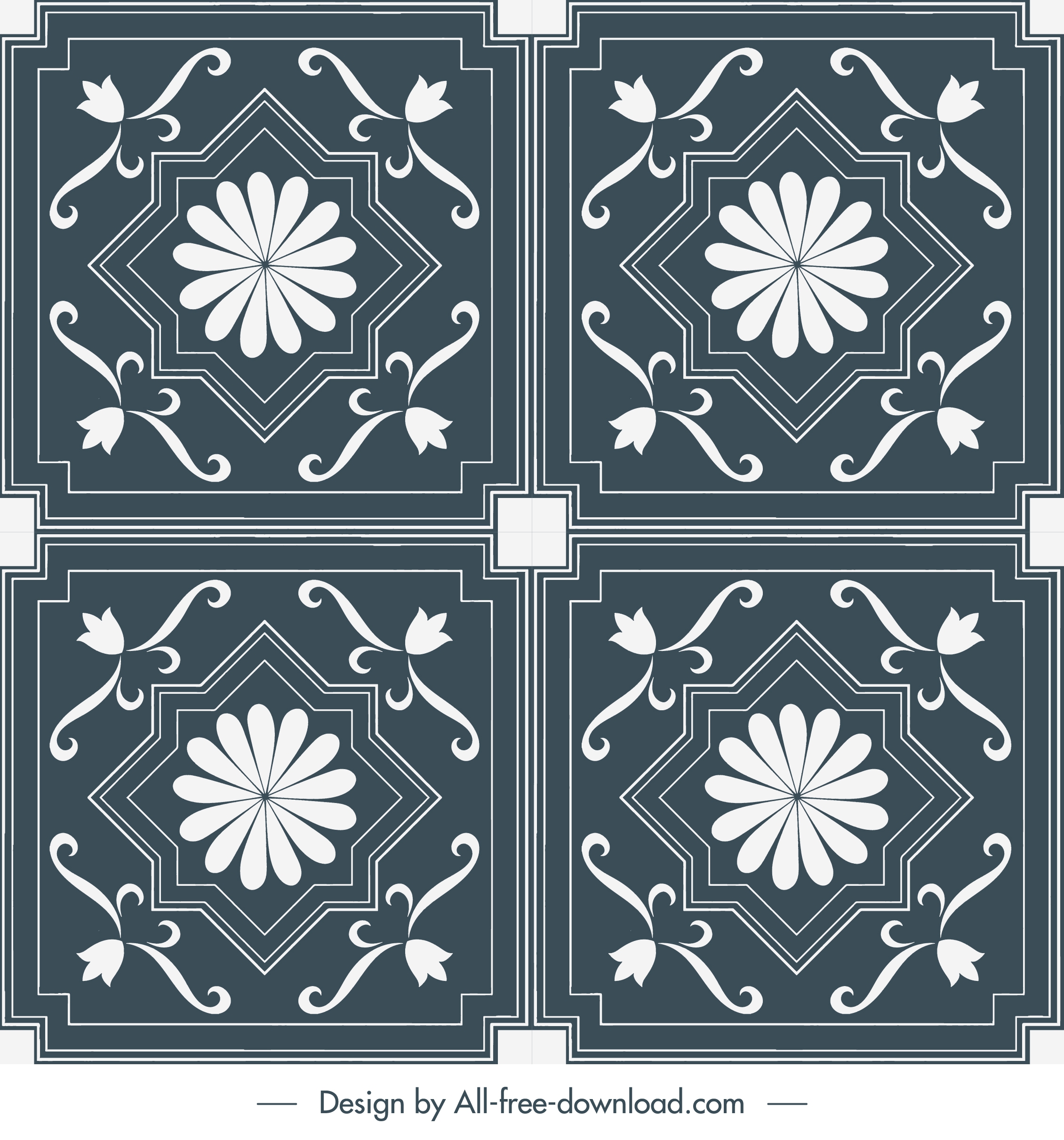 decorative pattern templates elegant classical symmetrical shapes