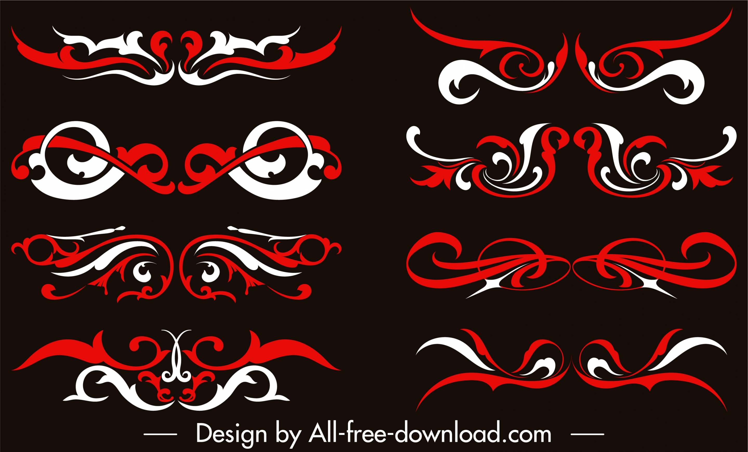 document decorative templates elegant formal symmetric curves