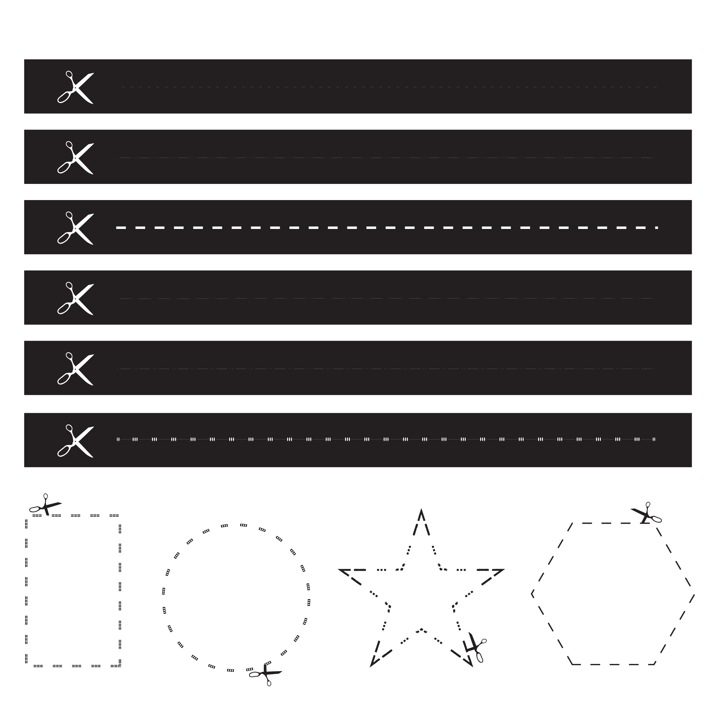 cutting lines design element various flat dark geometry