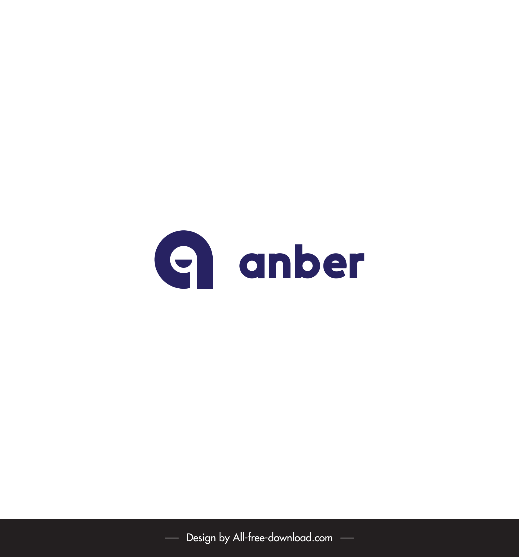 alphabet a logo template flat contrast stylized text