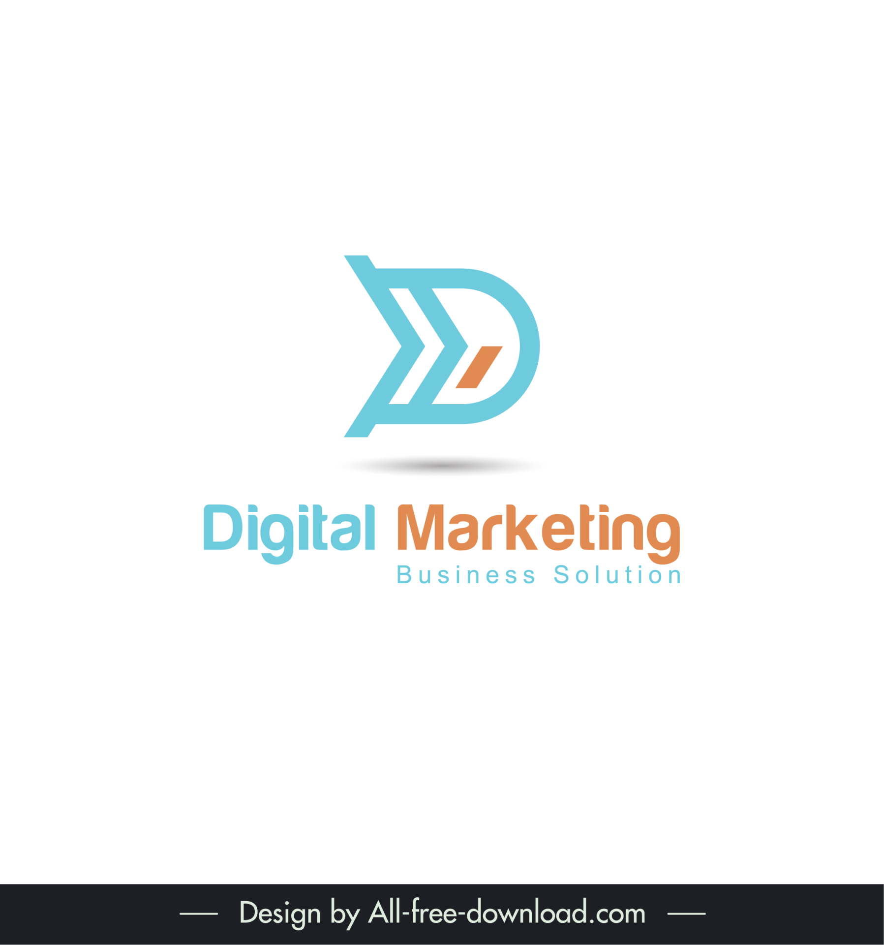 digital marketing logo geometric shape