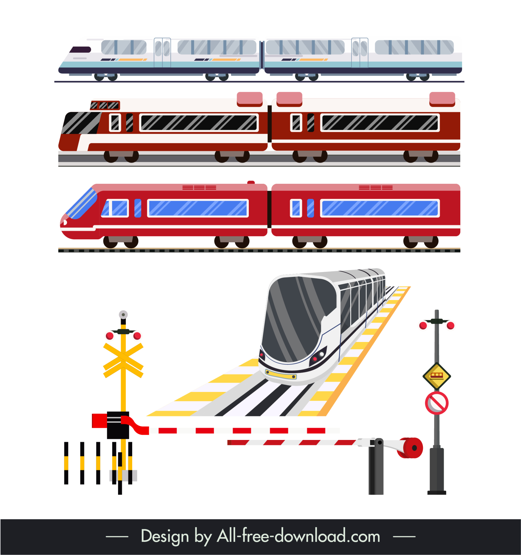 traffic railway design elements train traffic board sketch