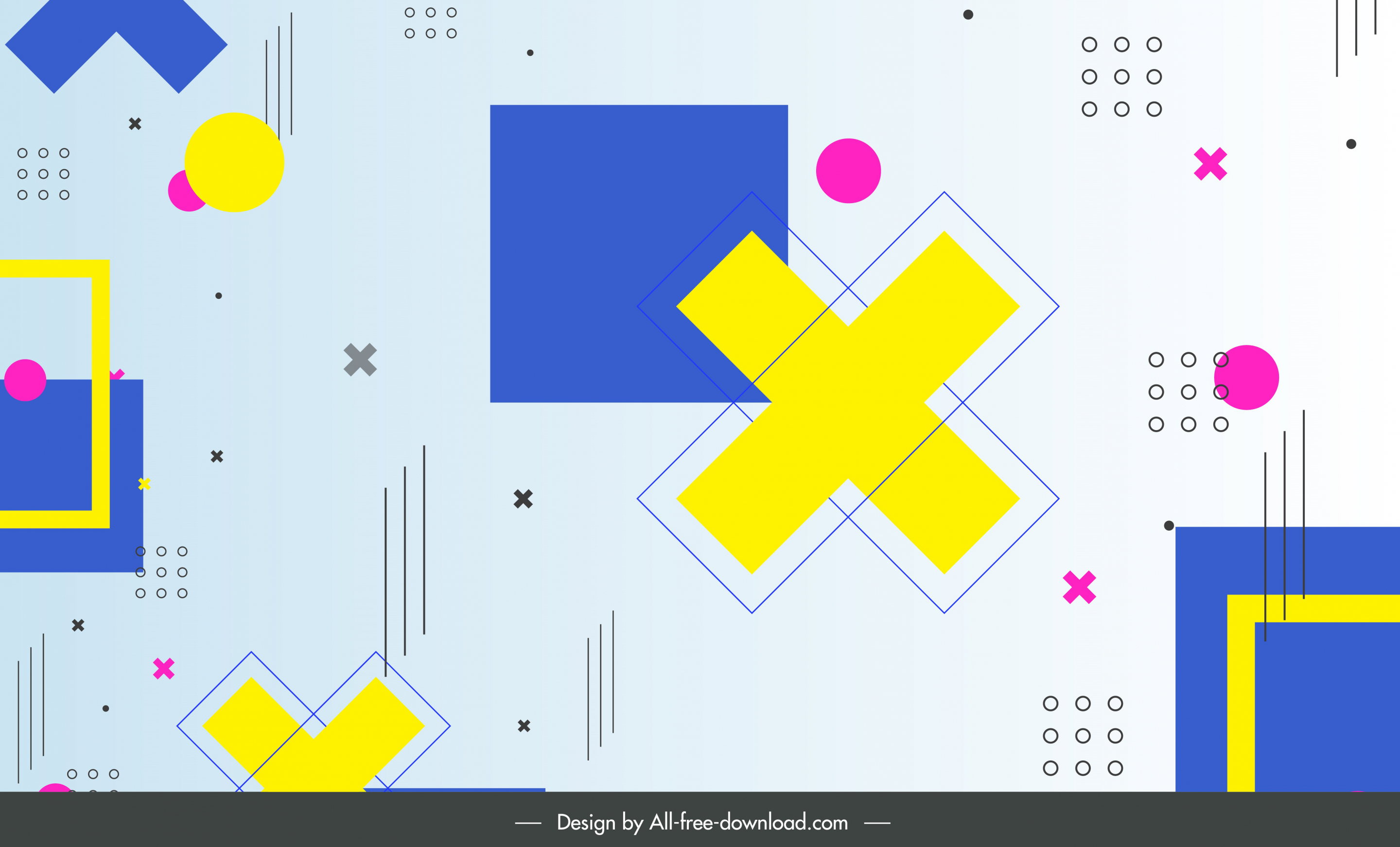 geometric pattern template modern colorful flat shapes