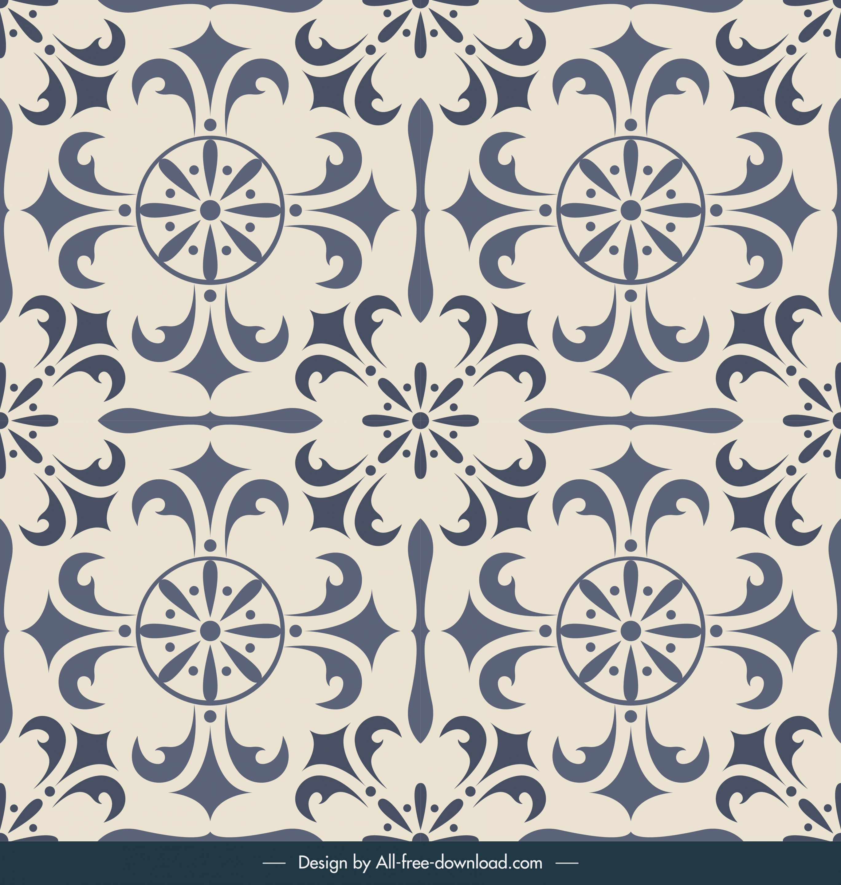 tile pattern template elegant european decor repeating symmetry