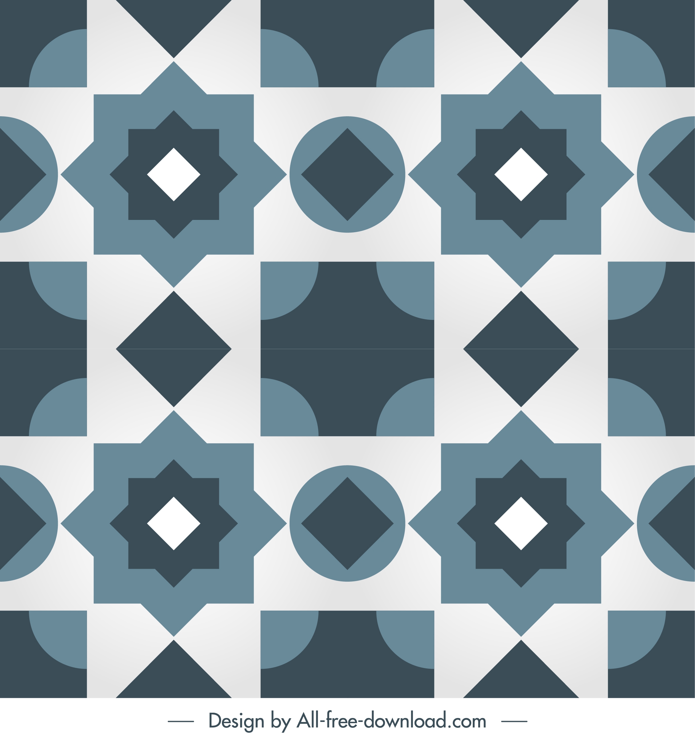 tile pattern template flat symmetrical repeating geometric shapes