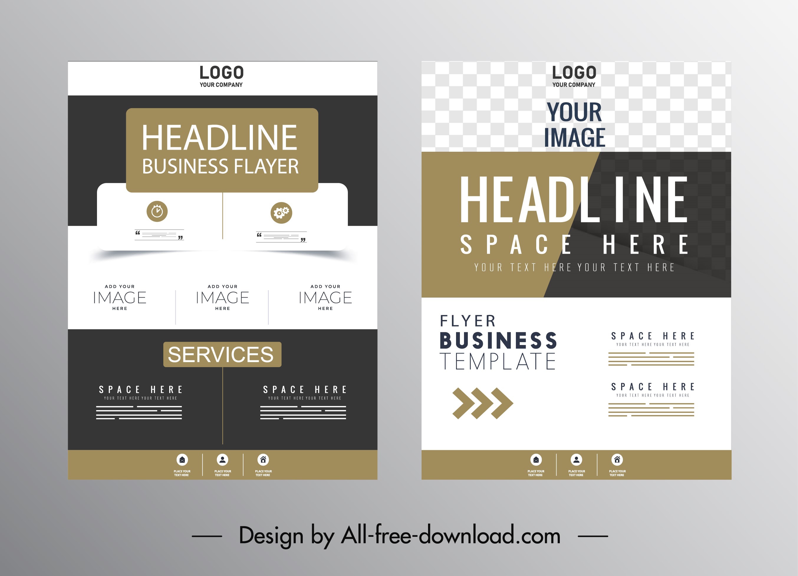 corporate brochure cover templates modern colored design