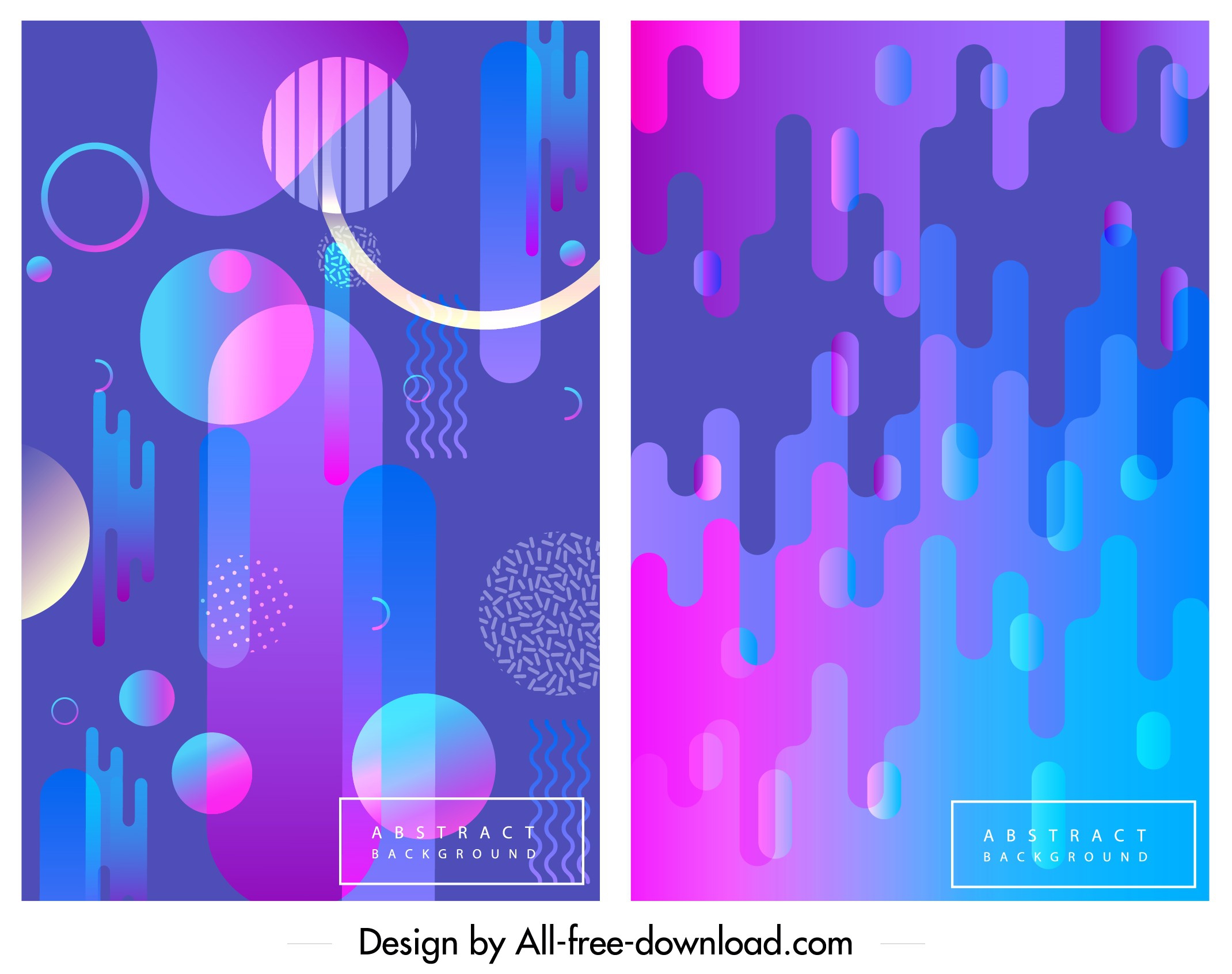 abstract background templates blue pink geometric ornament