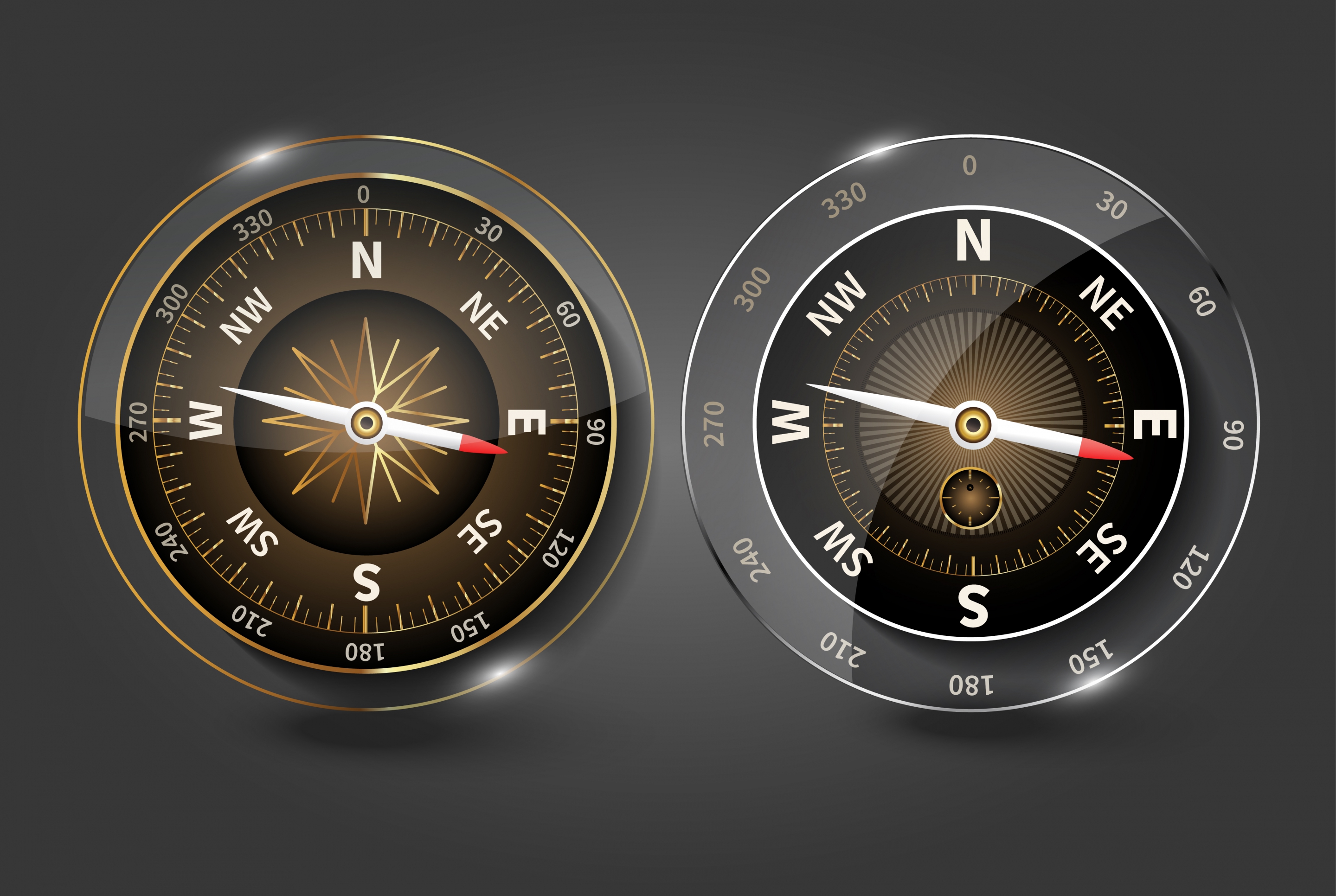 compass templates shiny modern glass design