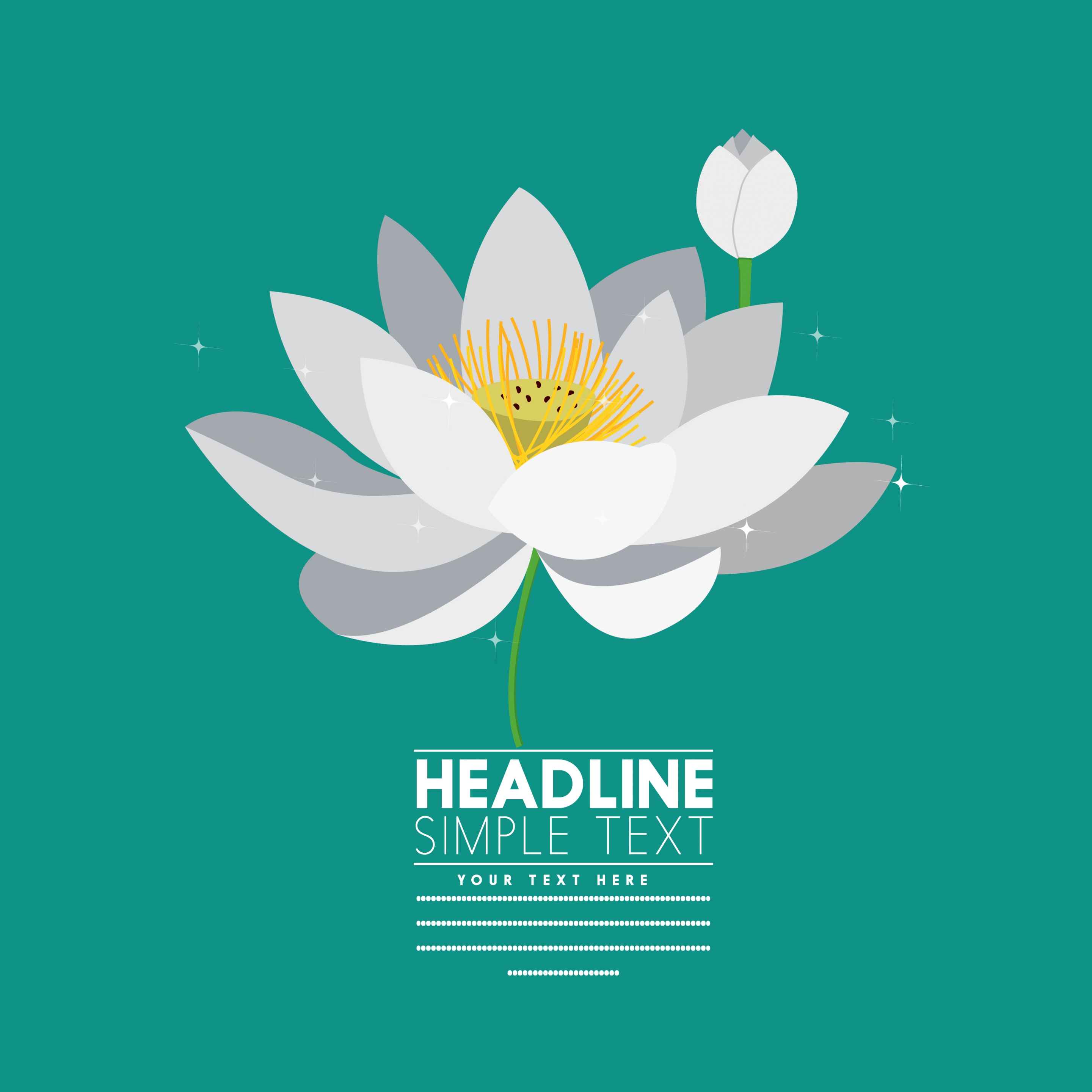 lotus background bright white icon